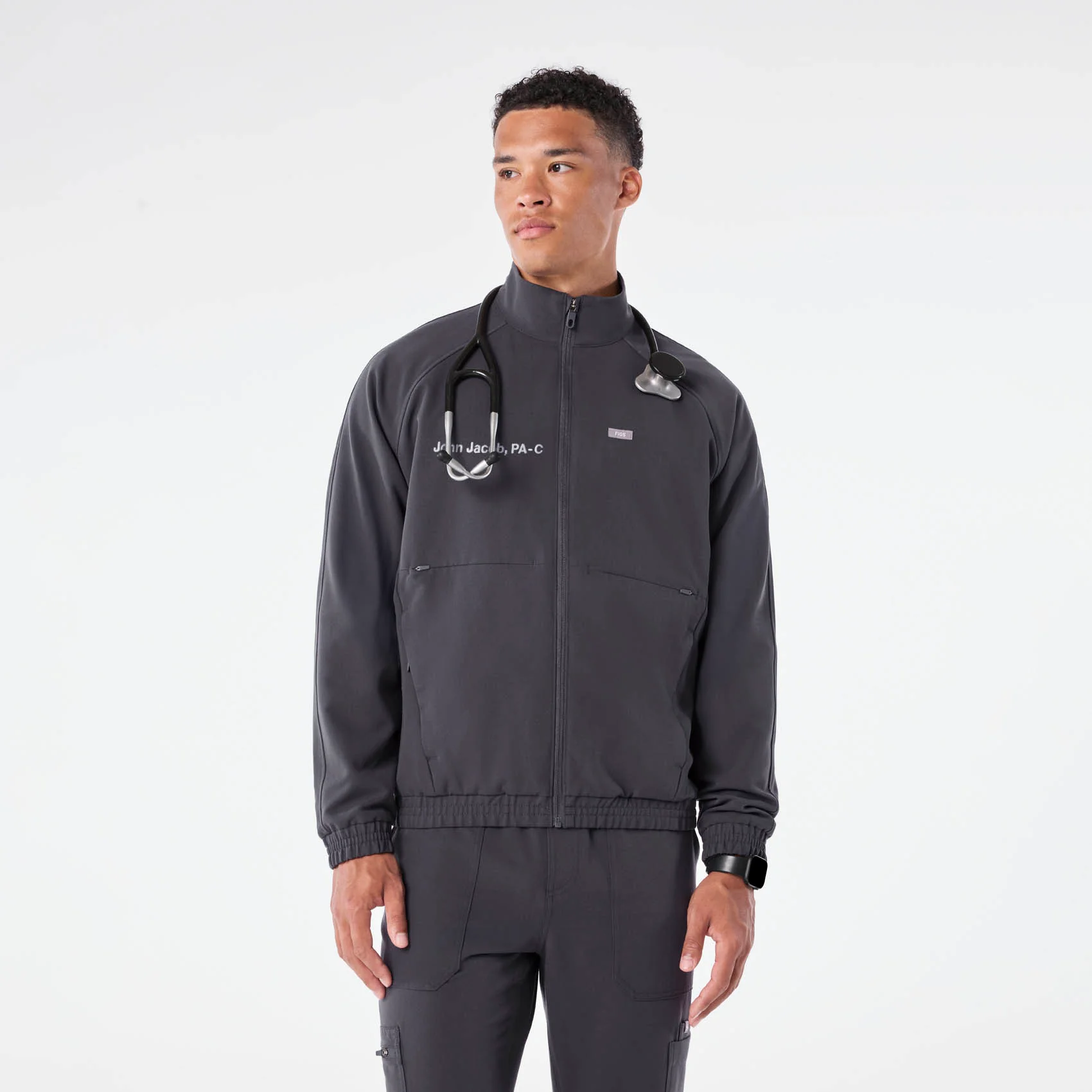 men's Charcoal Cobaki -  Scrub Jacket