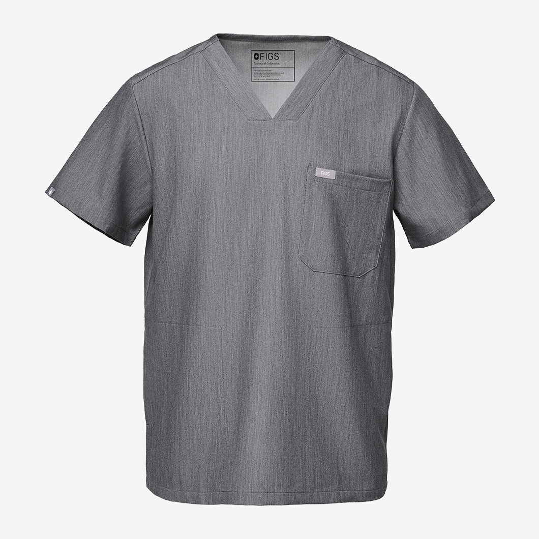 men's Surgical Green Chisec - Three-Pocket Scrub Top™