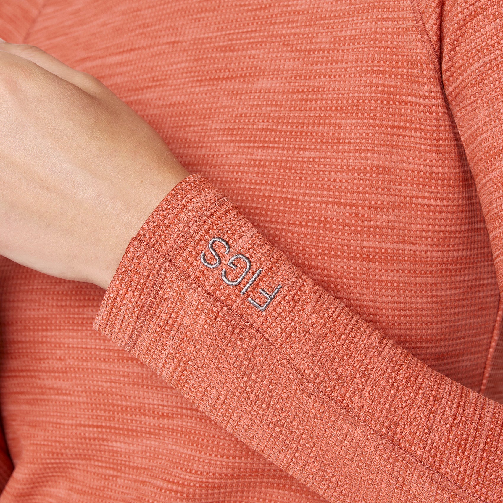 women's Spiced Cider Space Dye Waffle - Longsleeve Underscrub