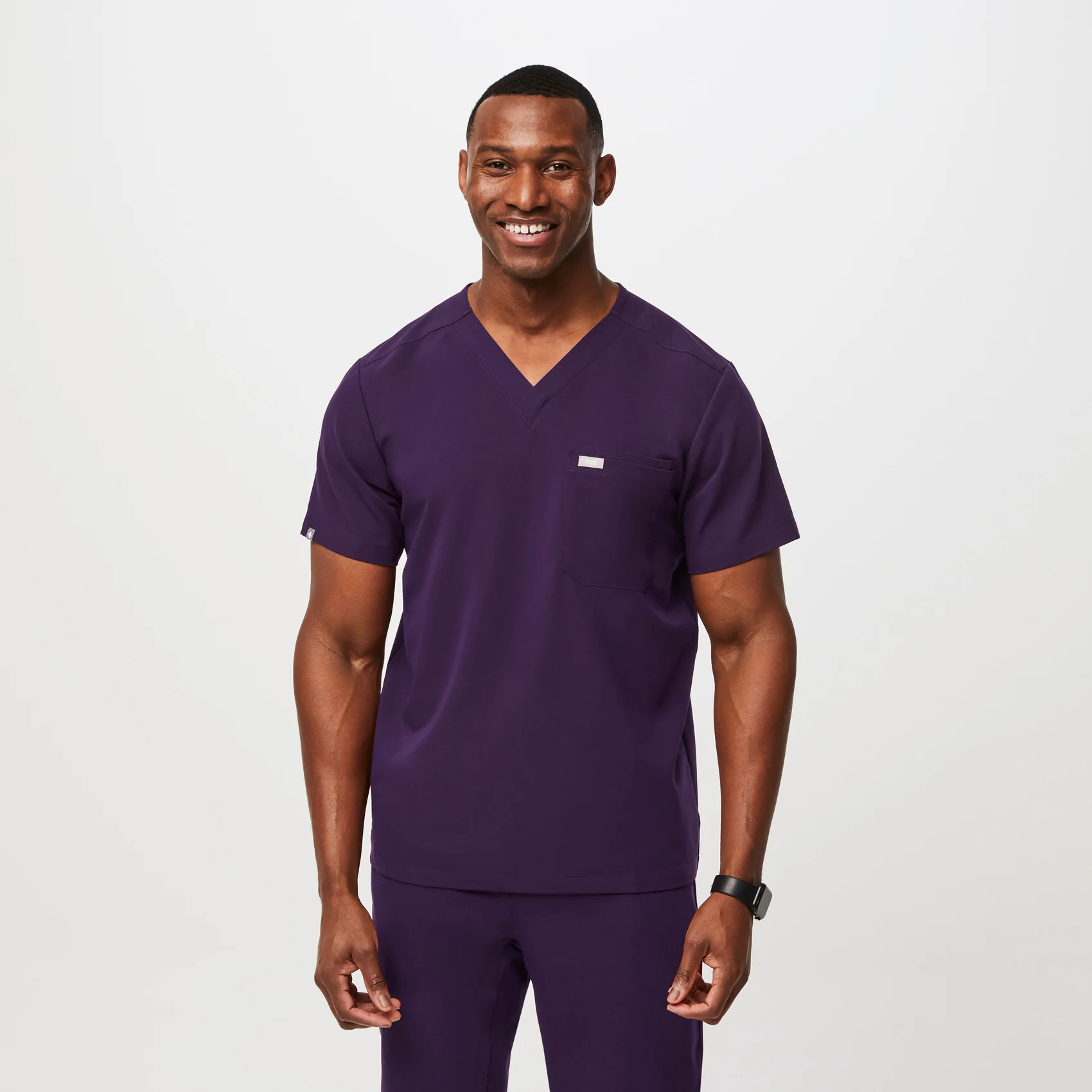 men's Purple Jam Leon™ - Three-Pocket Scrub Top