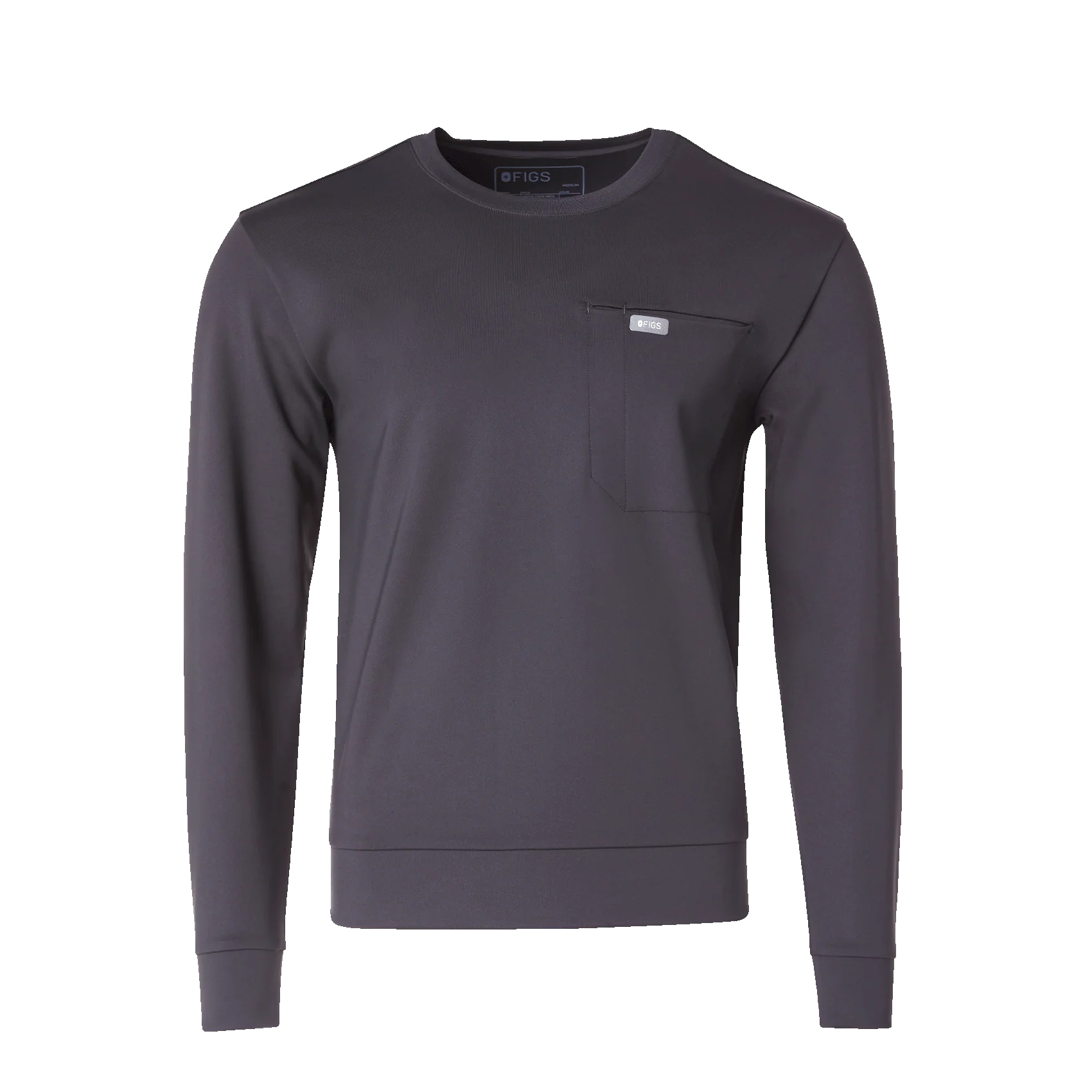 men's Charcoal Destin FORMx Crewneck - Scrub Top™