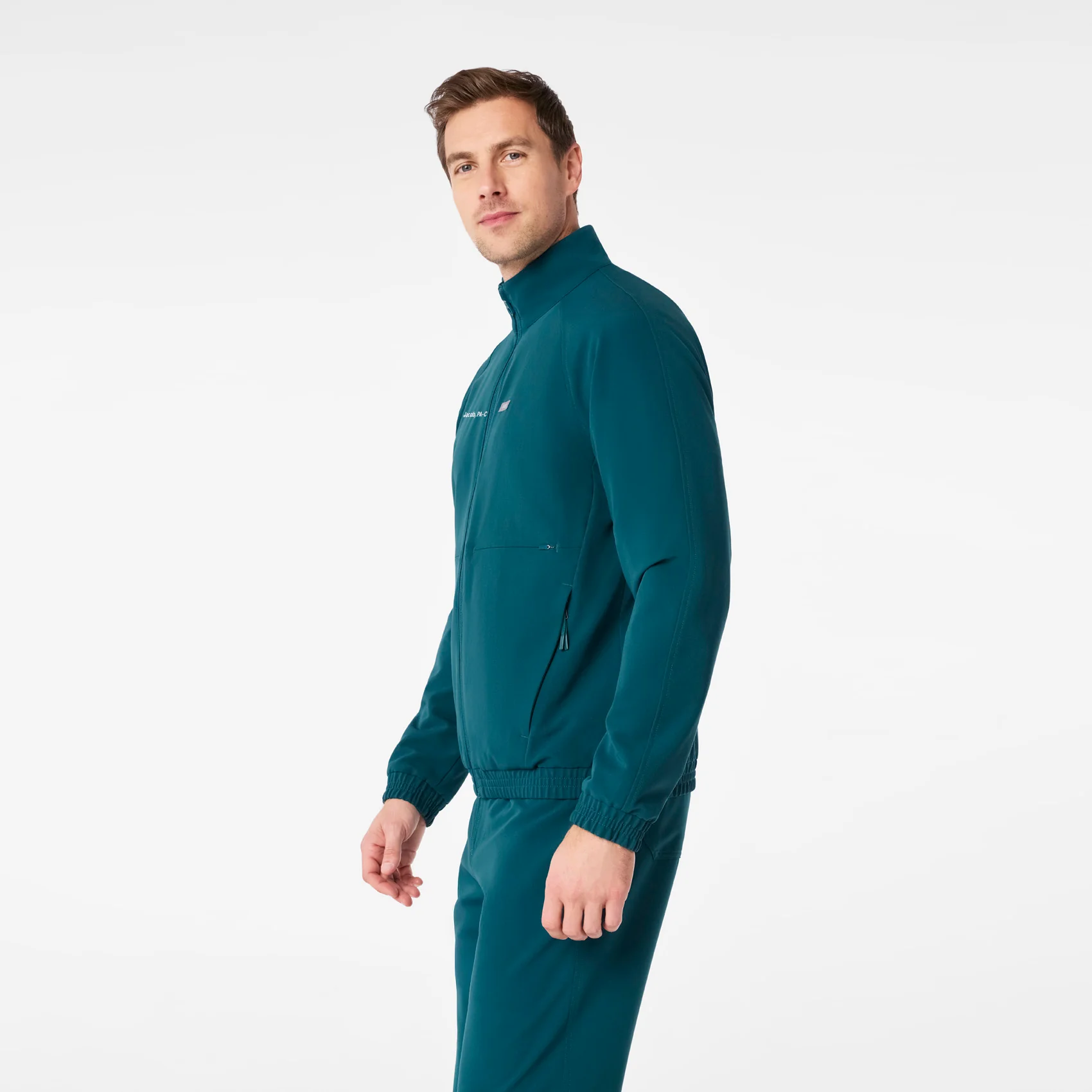 men's Caribbean Blue Cobaki -  Scrub Jacket