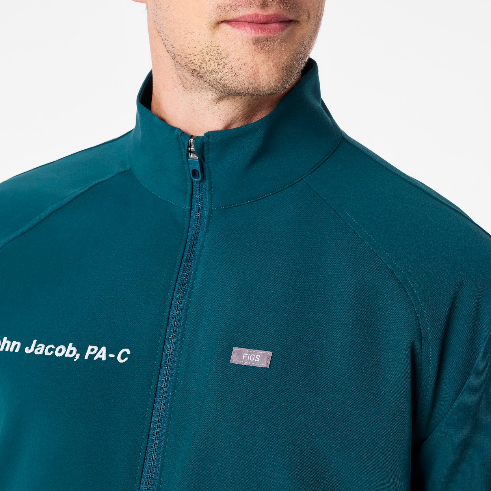 men's Caribbean Blue Cobaki -  Scrub Jacket