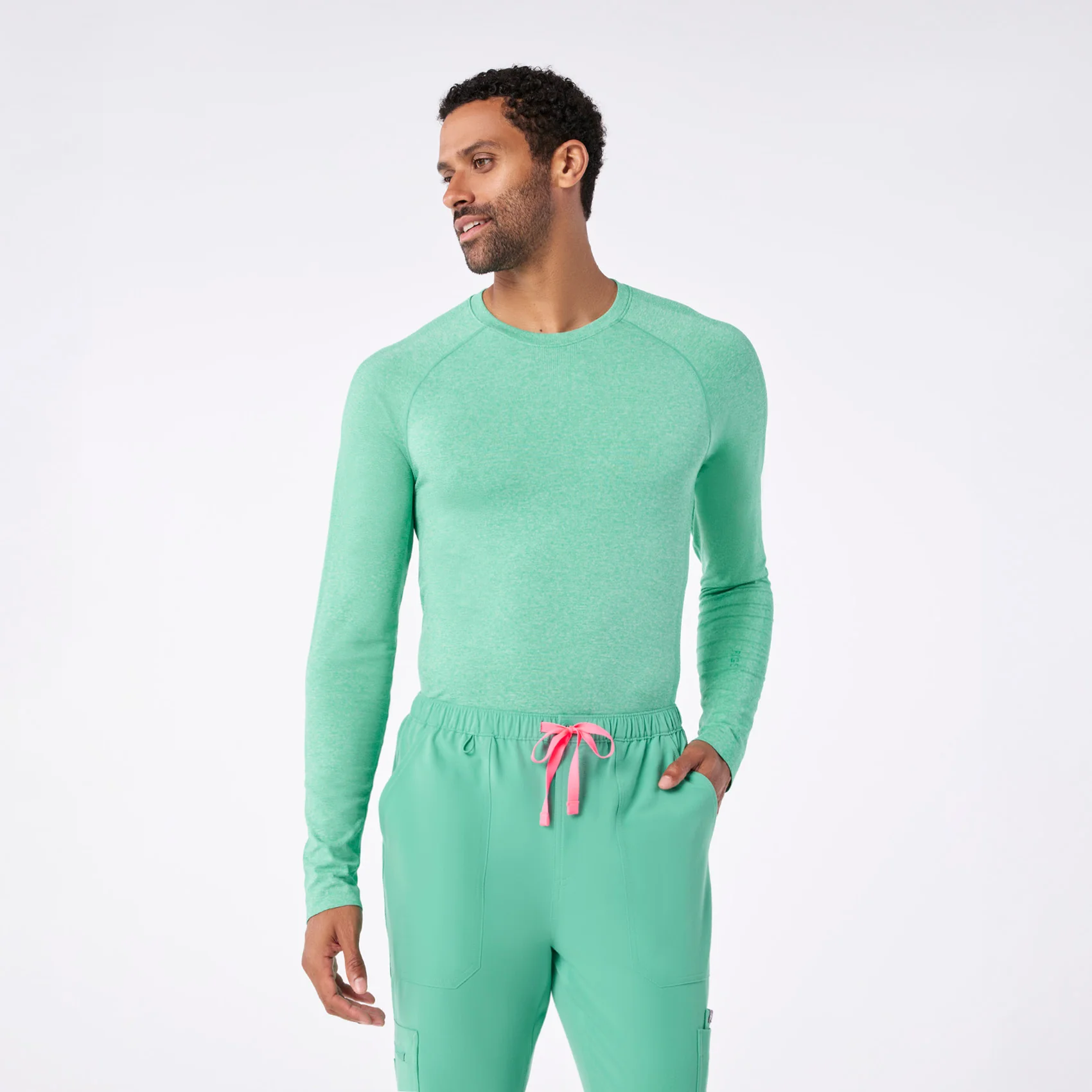 10579-men-s-surgical-green-makato-seamless-longsleeve-underscrub-1.webp men's Surgical Green Makato Seamless - Longsleeve Underscrub