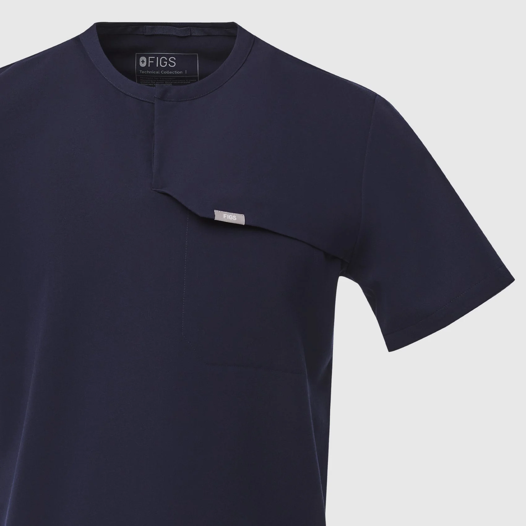 men's Surgical Green Corfield - Henley Scrub Top