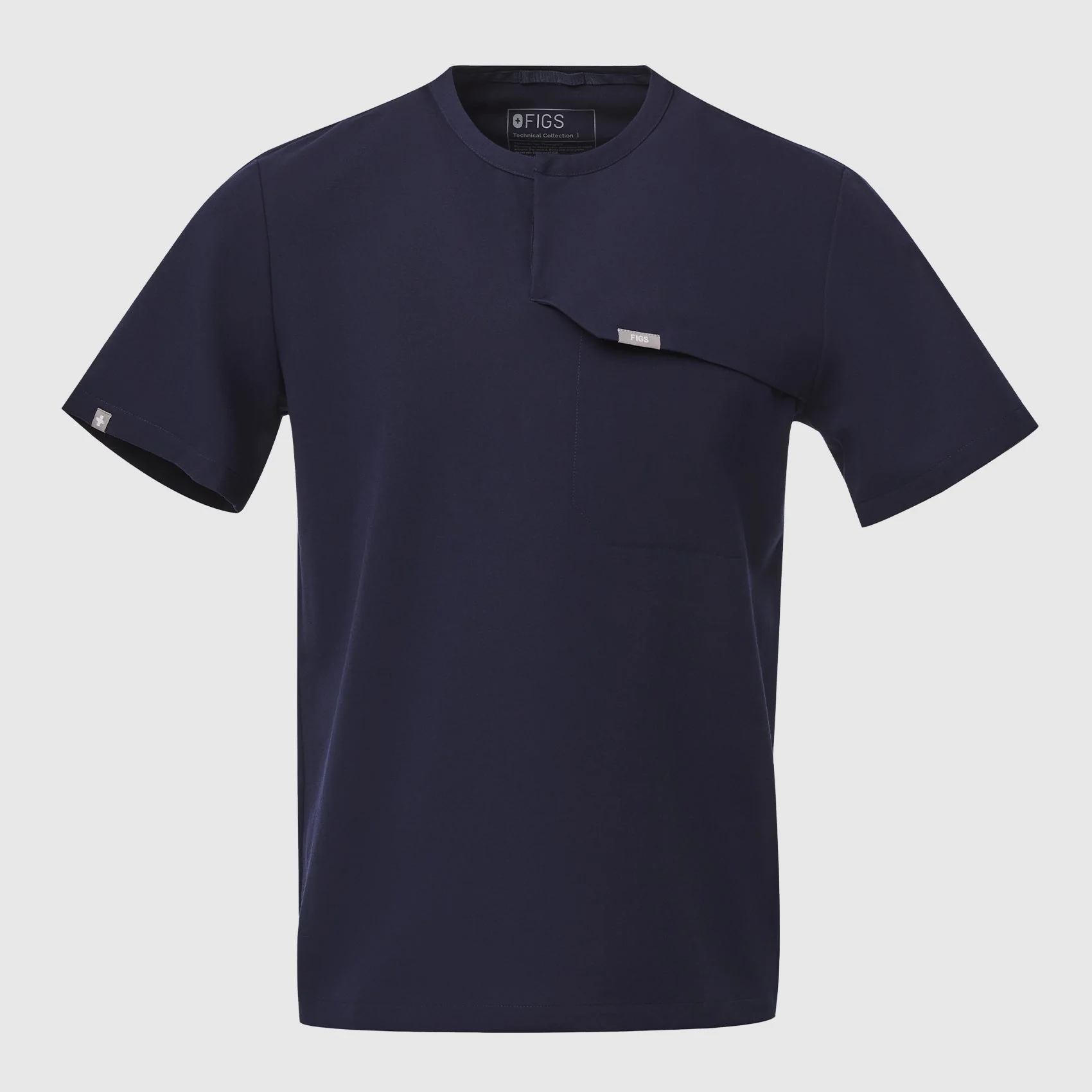 men's Surgical Green Corfield - Henley Scrub Top