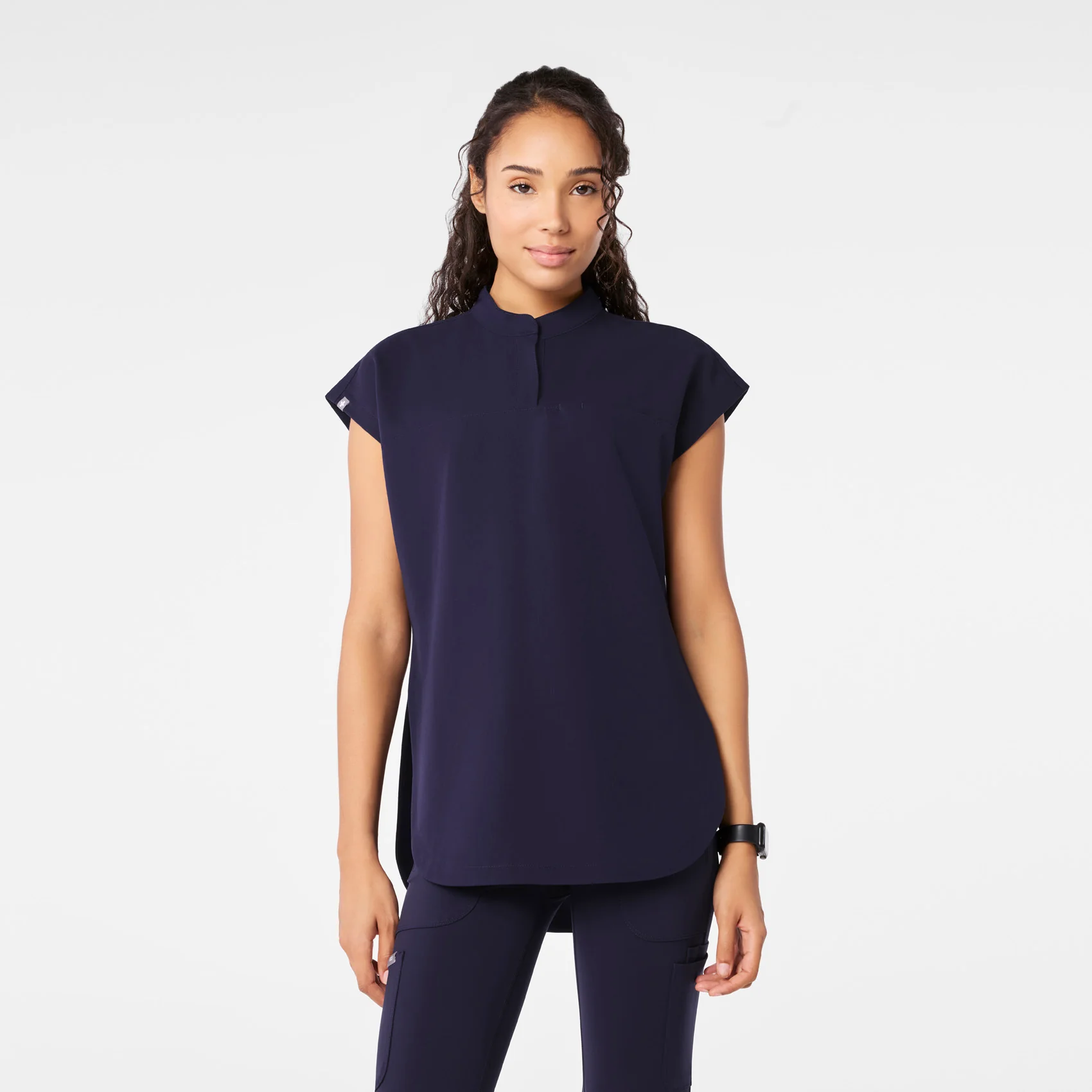 10733-women-s-navy-rafaela-tunic-scrub-toptm-1.webp women's Navy Rafaela - Tunic Scrub Top™