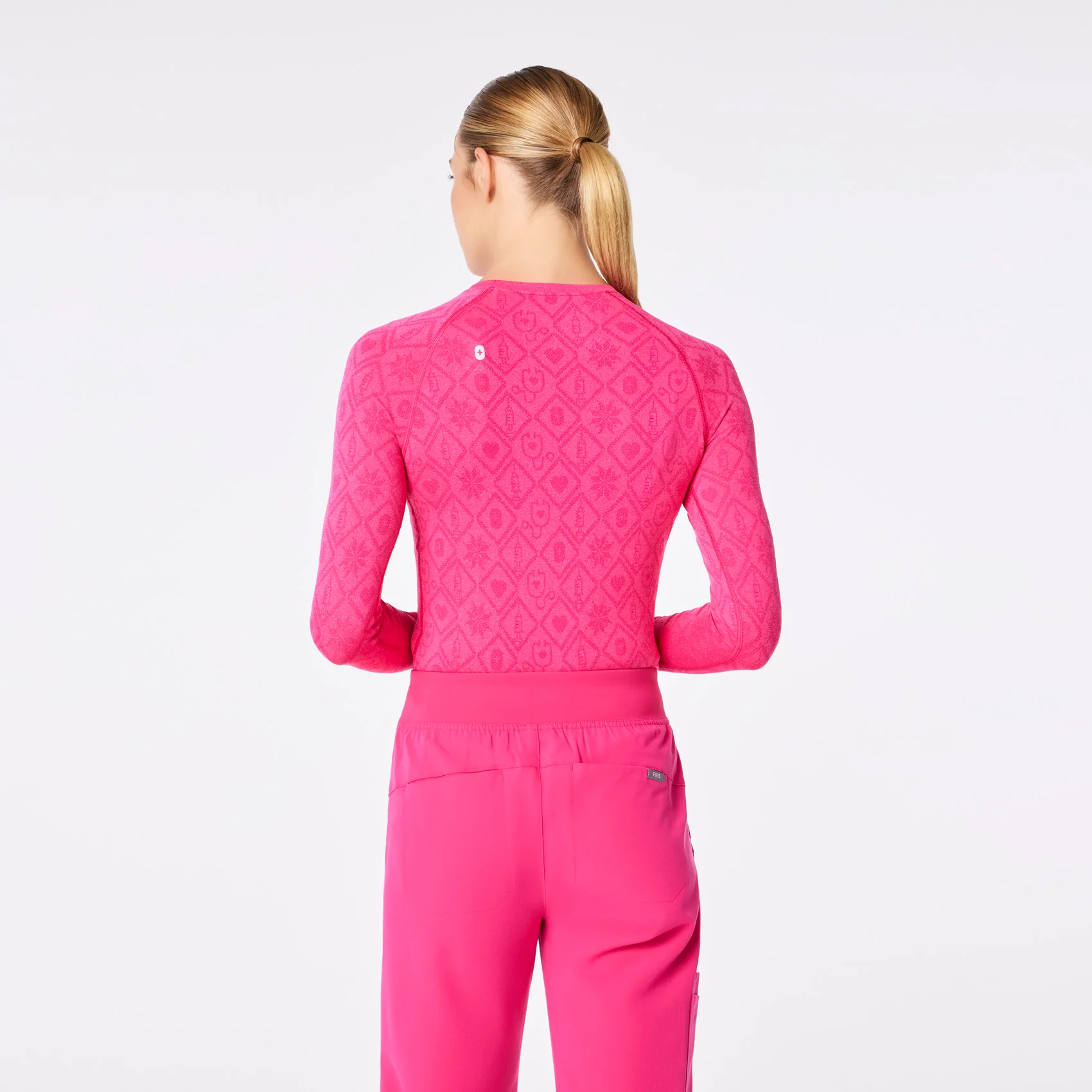 10803-women-s-shocking-pink-salta-seamless-longsleeve-underscrub-4.webp women's Shocking Pink Salta Seamless - Longsleeve Underscrub