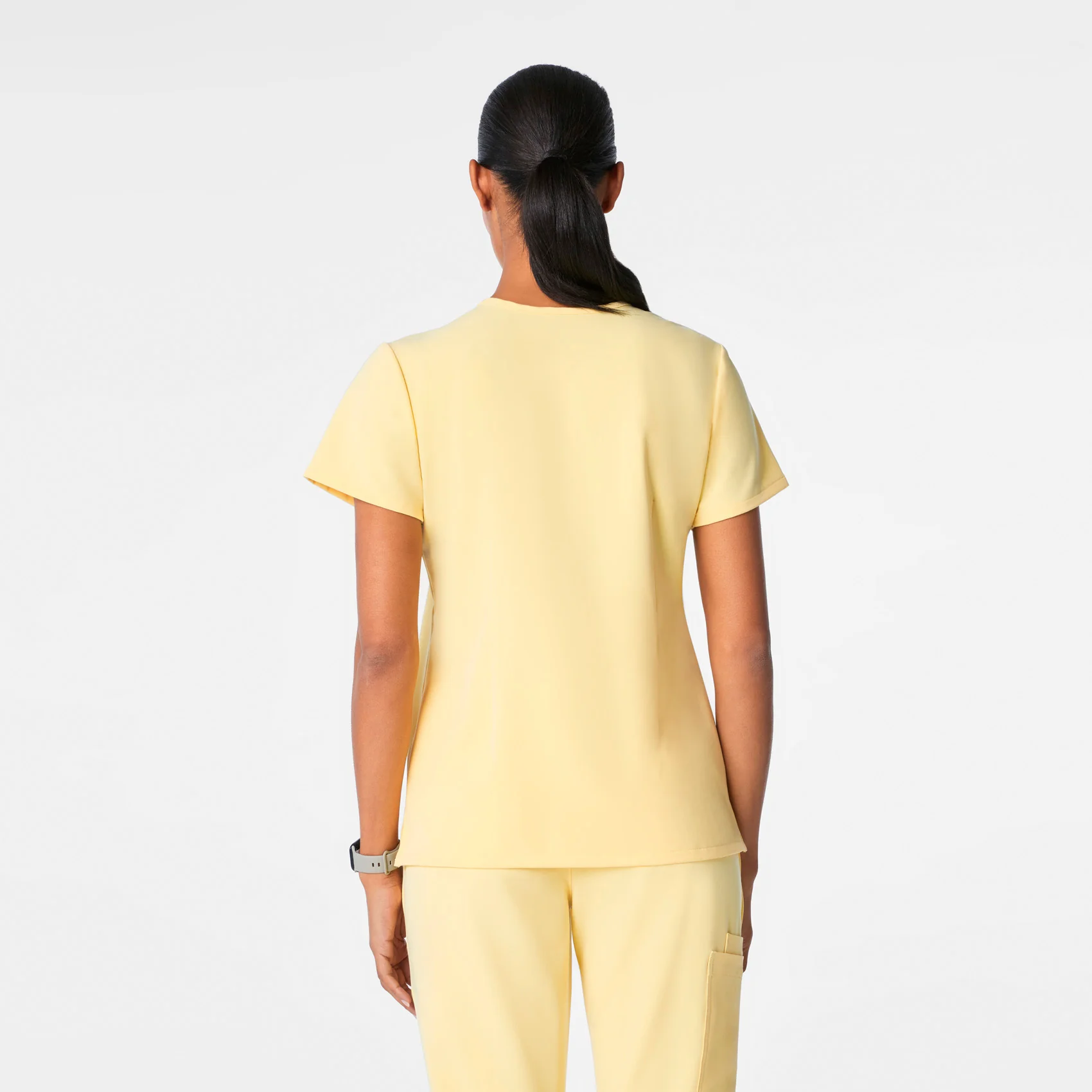 women's Butter Yellow Casma - Three-Pocket Scrub Top™