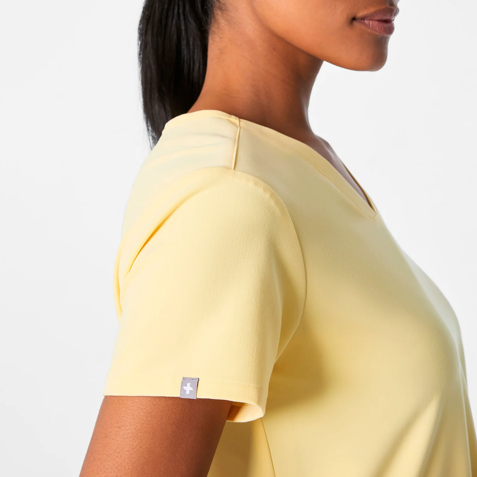 women's Butter Yellow Casma - Three-Pocket Scrub Top™