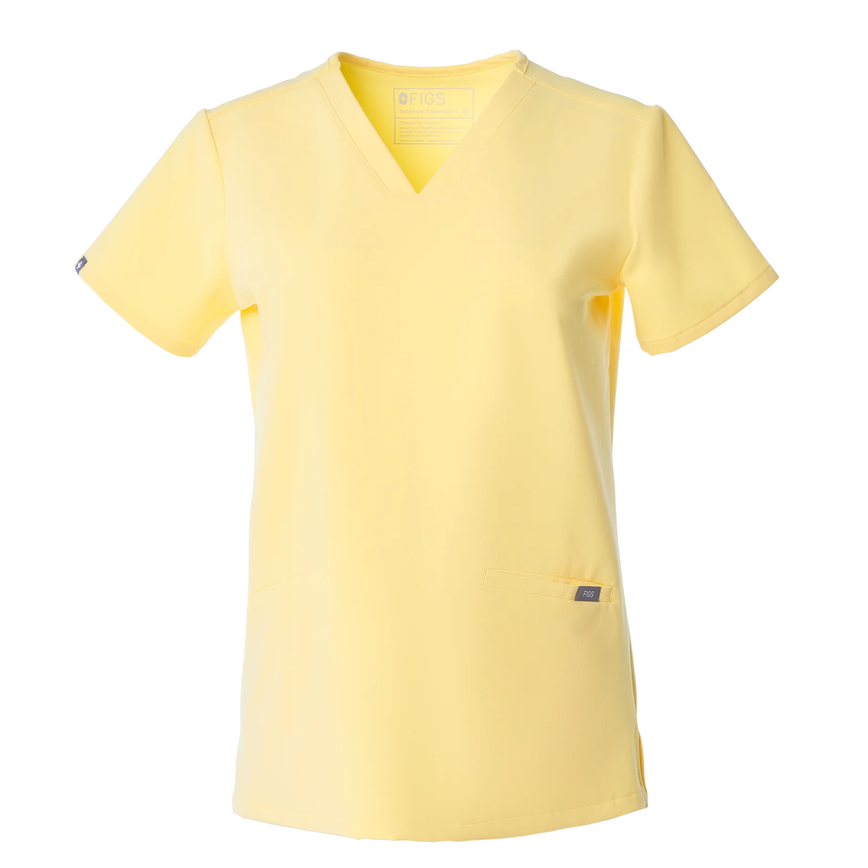 women's Butter Yellow Casma - Three-Pocket Scrub Top™