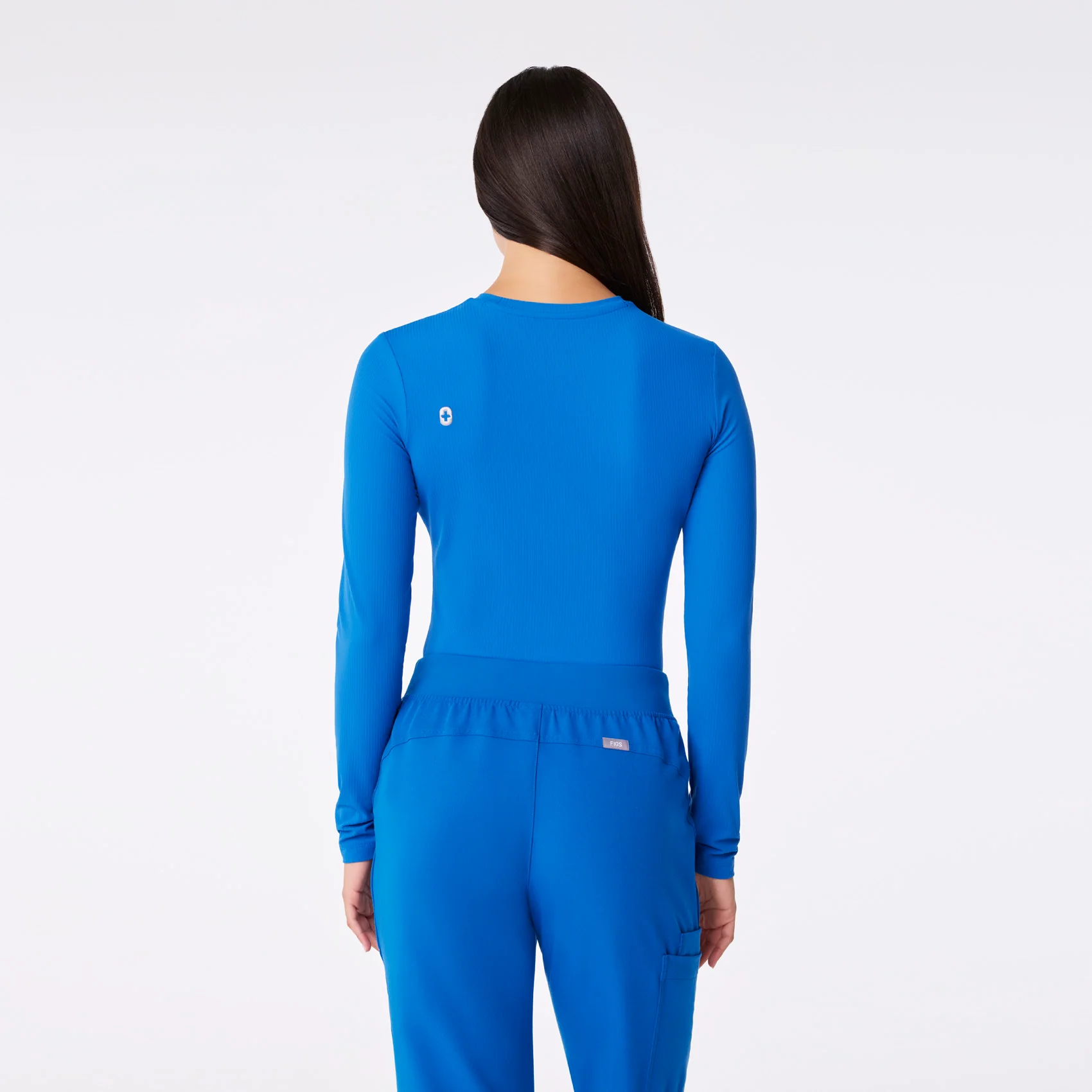 11420-women-s-royal-blue-ribbed-longsleeve-underscrub-5.webp women's Royal Blue Ribbed - Longsleeve Underscrub