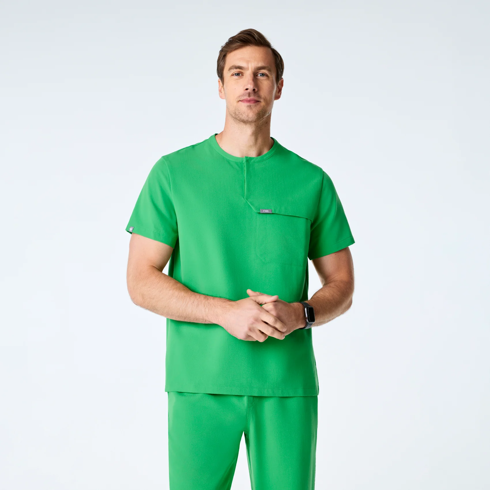 11544-men-s-emerald-corfield-henley-scrub-top-1.webp men's Emerald Corfield - Henley Scrub Top