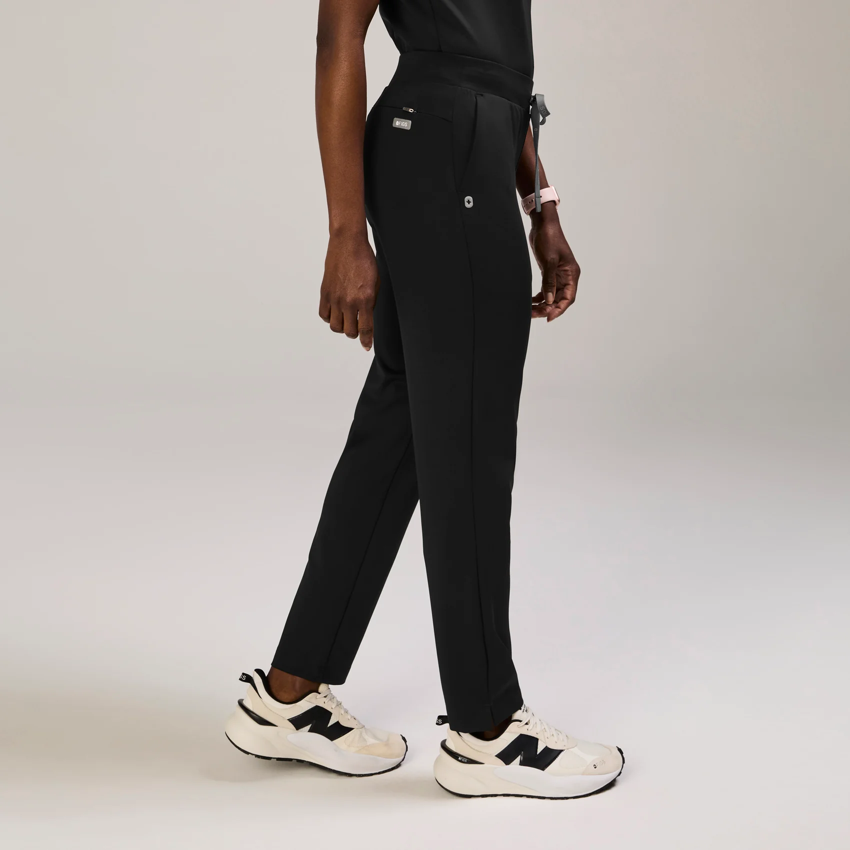 1164-women-s-black-tena-formx-slim-tapered-scrub-panttm-3.webp women's Black Tena FORMx Slim Tapered - Scrub Pant™