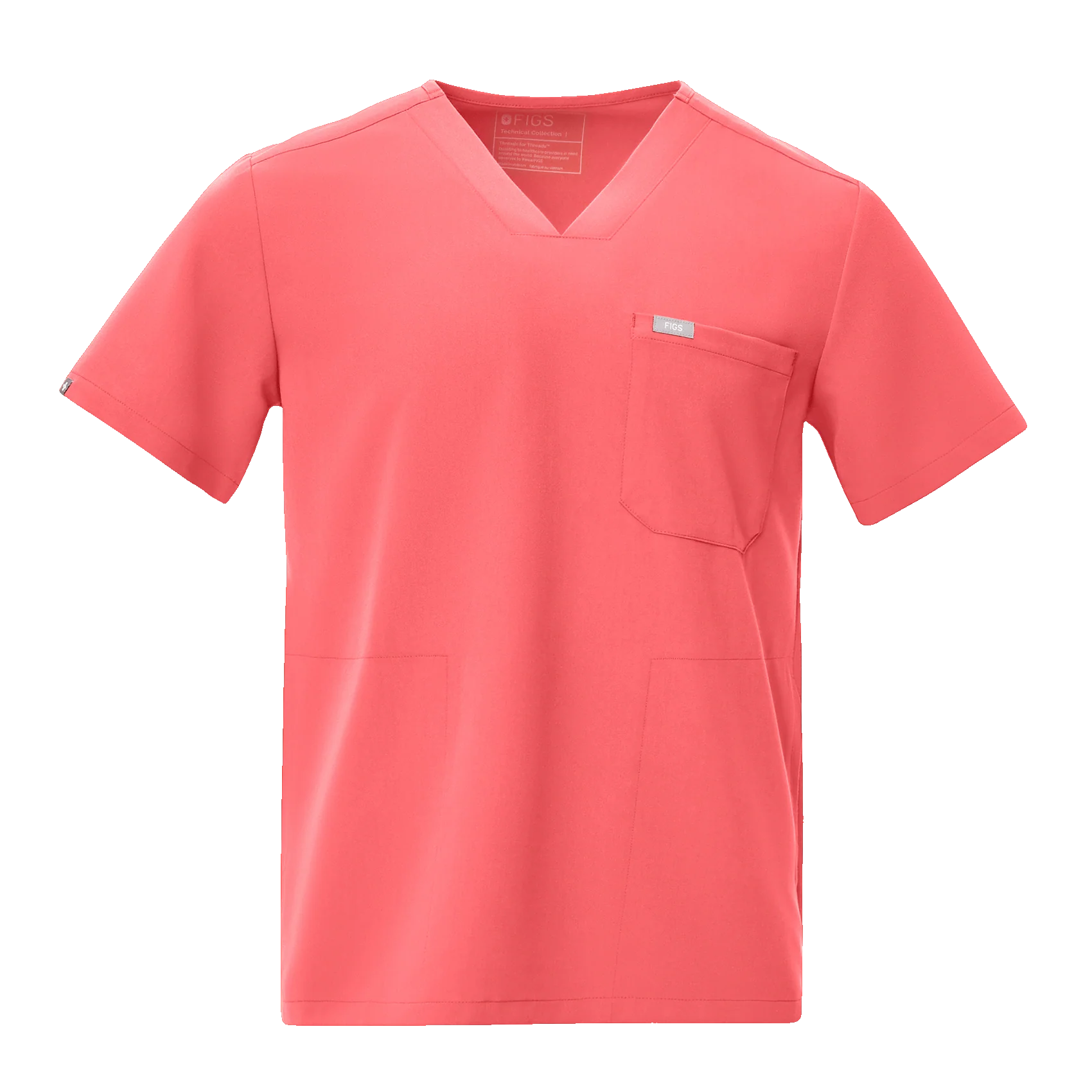men's Pulmonary Pink Chisec - Three-Pocket Scrub Top™