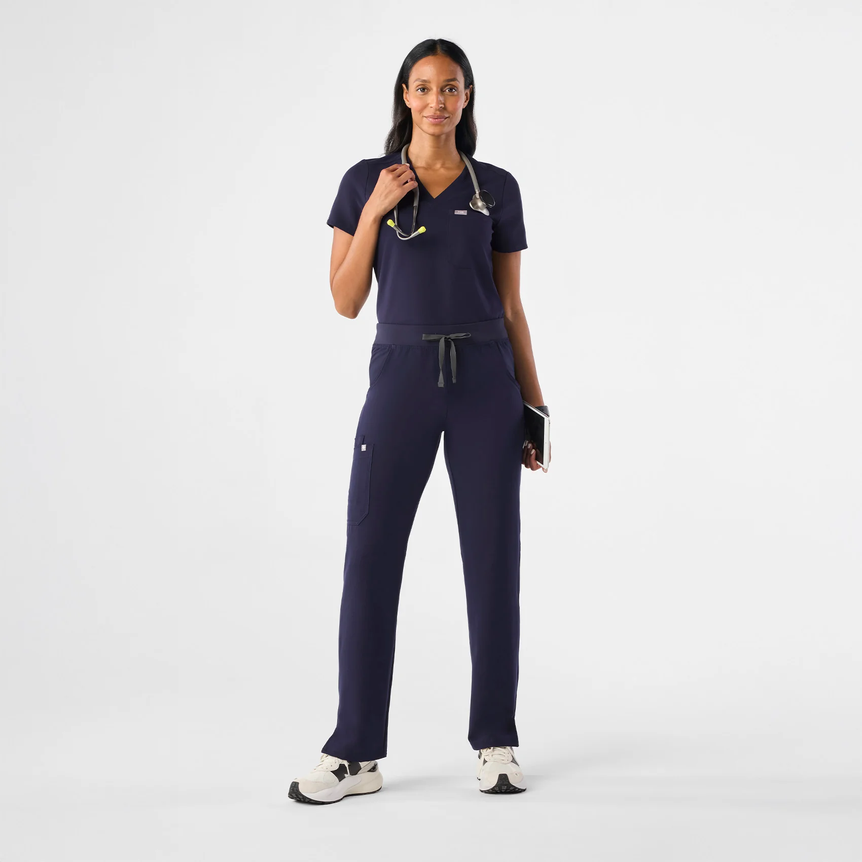 Women's Navy Kade™ - Petite Cargo Scrub Pants