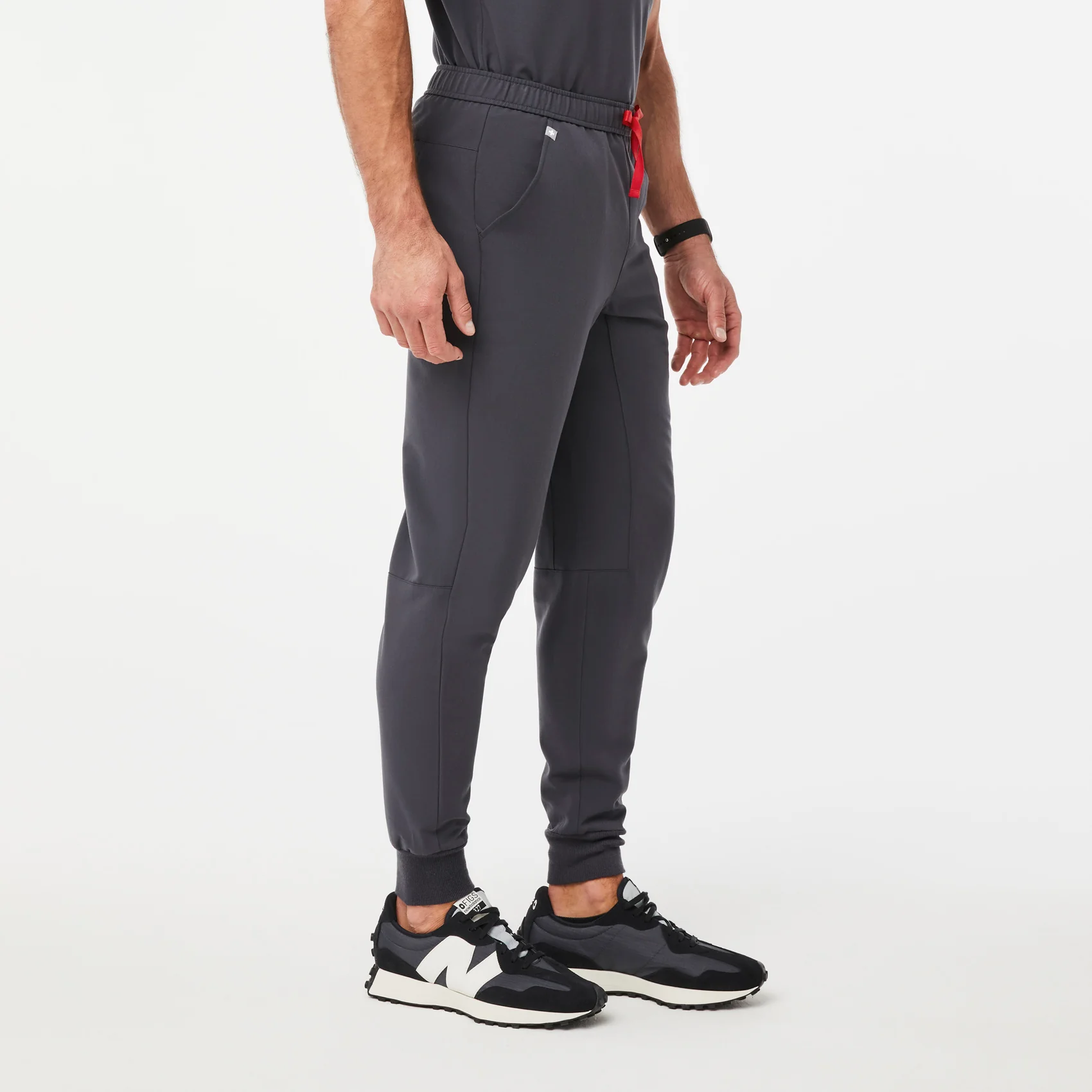 Men's Charcoal Tansen - Short Jogger Scrub Pants