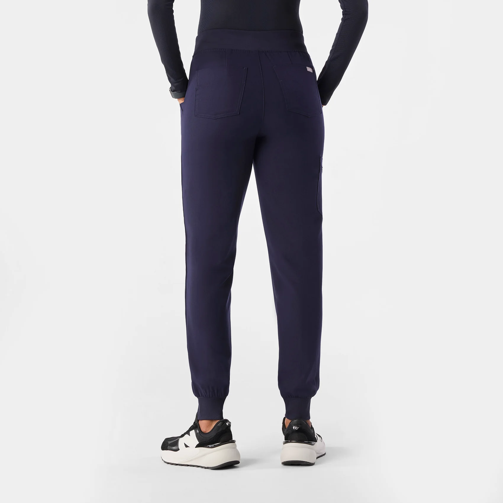 women's Navy Zamora™ High Waisted - Tall Jogger Scrub Pants