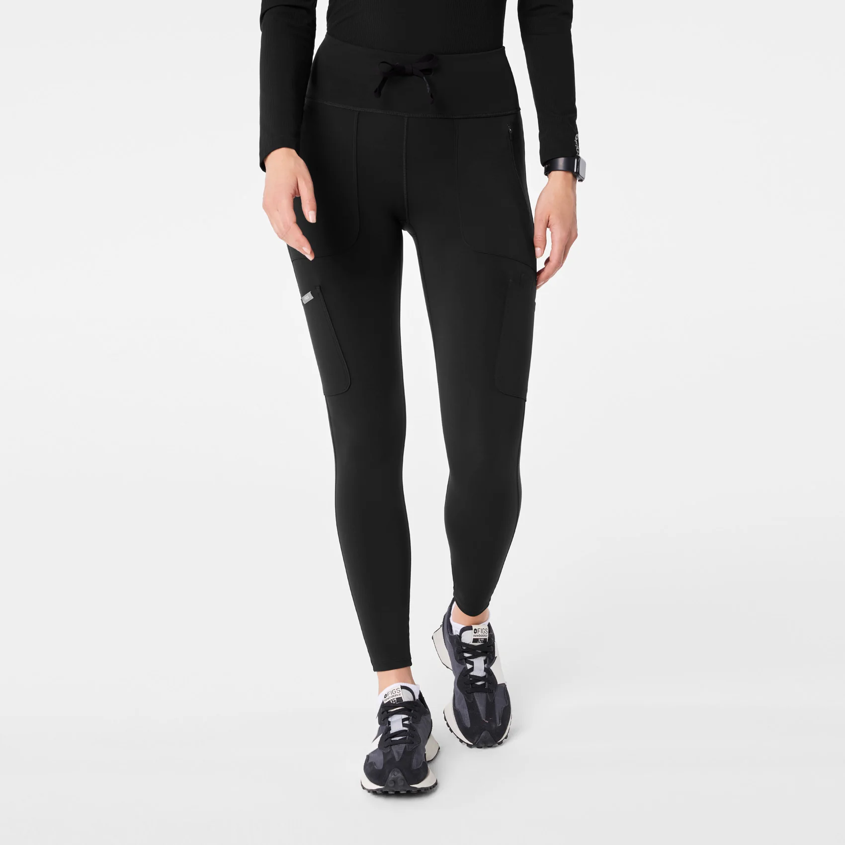 women's Black High Waisted Ashland - Skinny ScrubLegging™
