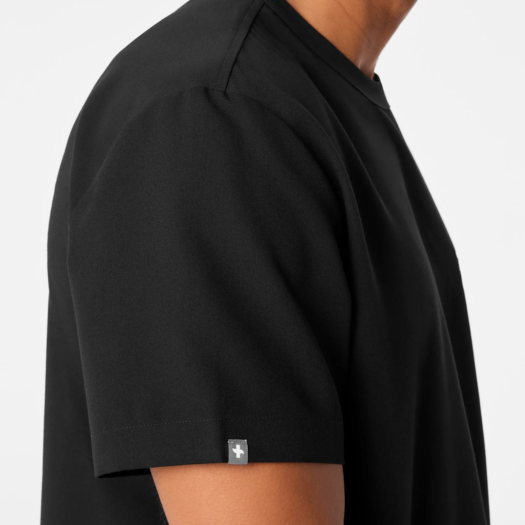1299-men-s-black-easton-relaxed-crewneck-scrub-top-7.webp men's Black Easton Relaxed - Crewneck Scrub Top