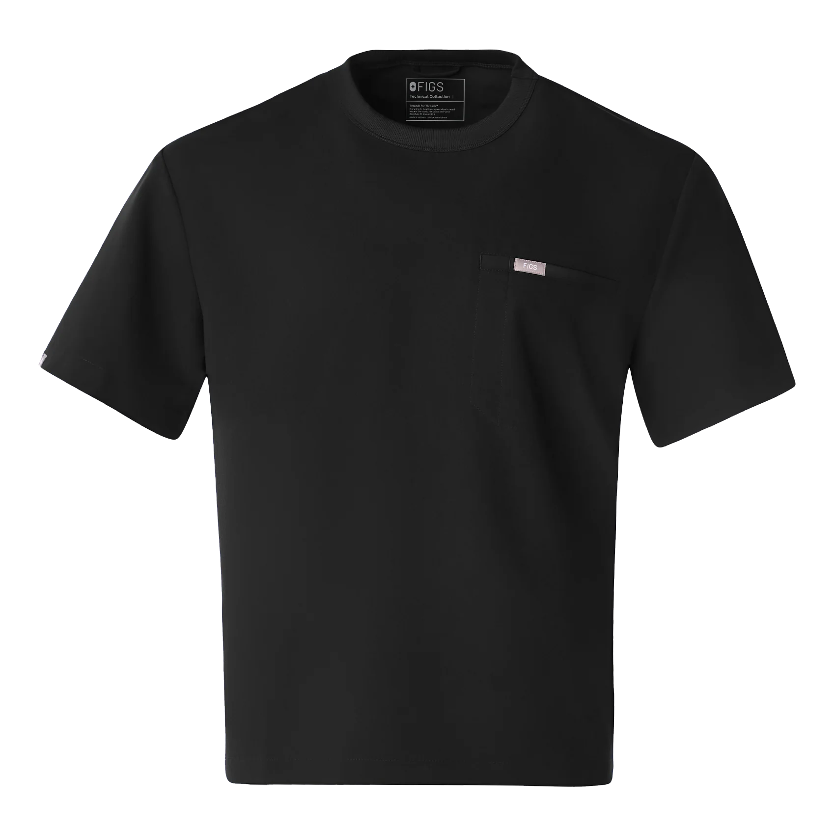 1299-men-s-black-easton-relaxed-crewneck-scrub-top-9.webp men's Black Easton Relaxed - Crewneck Scrub Top