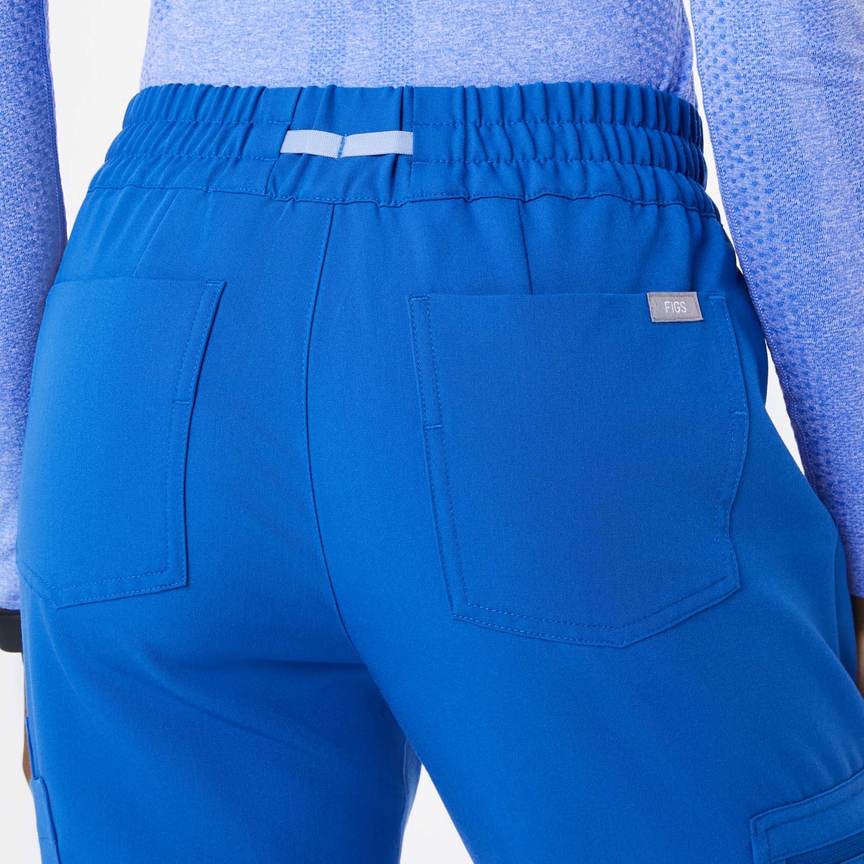 13344-women-s-royal-blue-uman-relaxed-petite-jogger-scrub-pants-5.jpg women's Royal Blue Uman Relaxed - Petite Jogger Scrub Pants