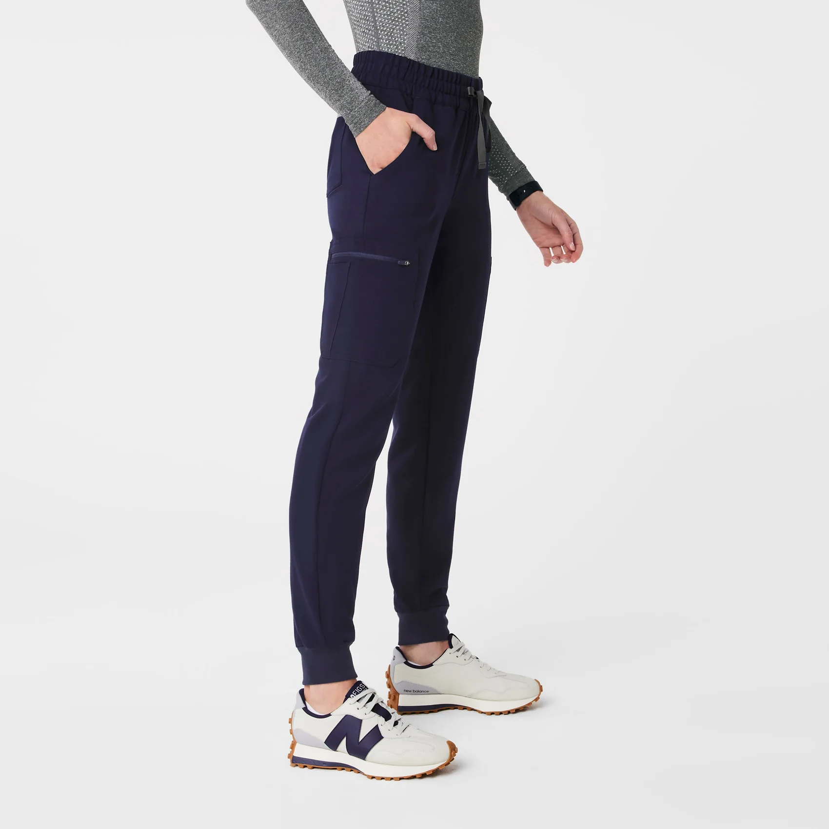 women's Navy Uman Relaxed - Tall Jogger Scrub Pants