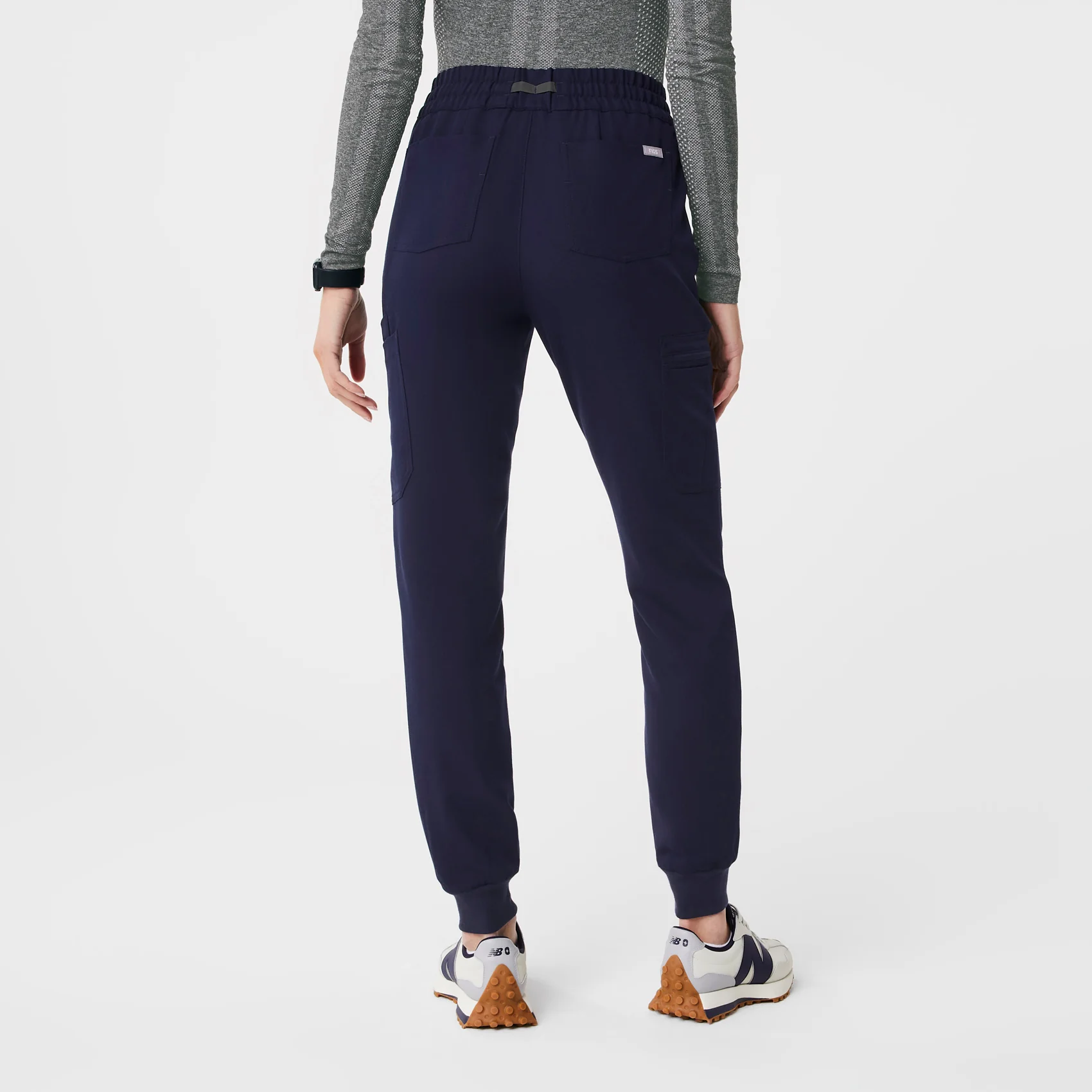 women's Navy Uman Relaxed - Tall Jogger Scrub Pants