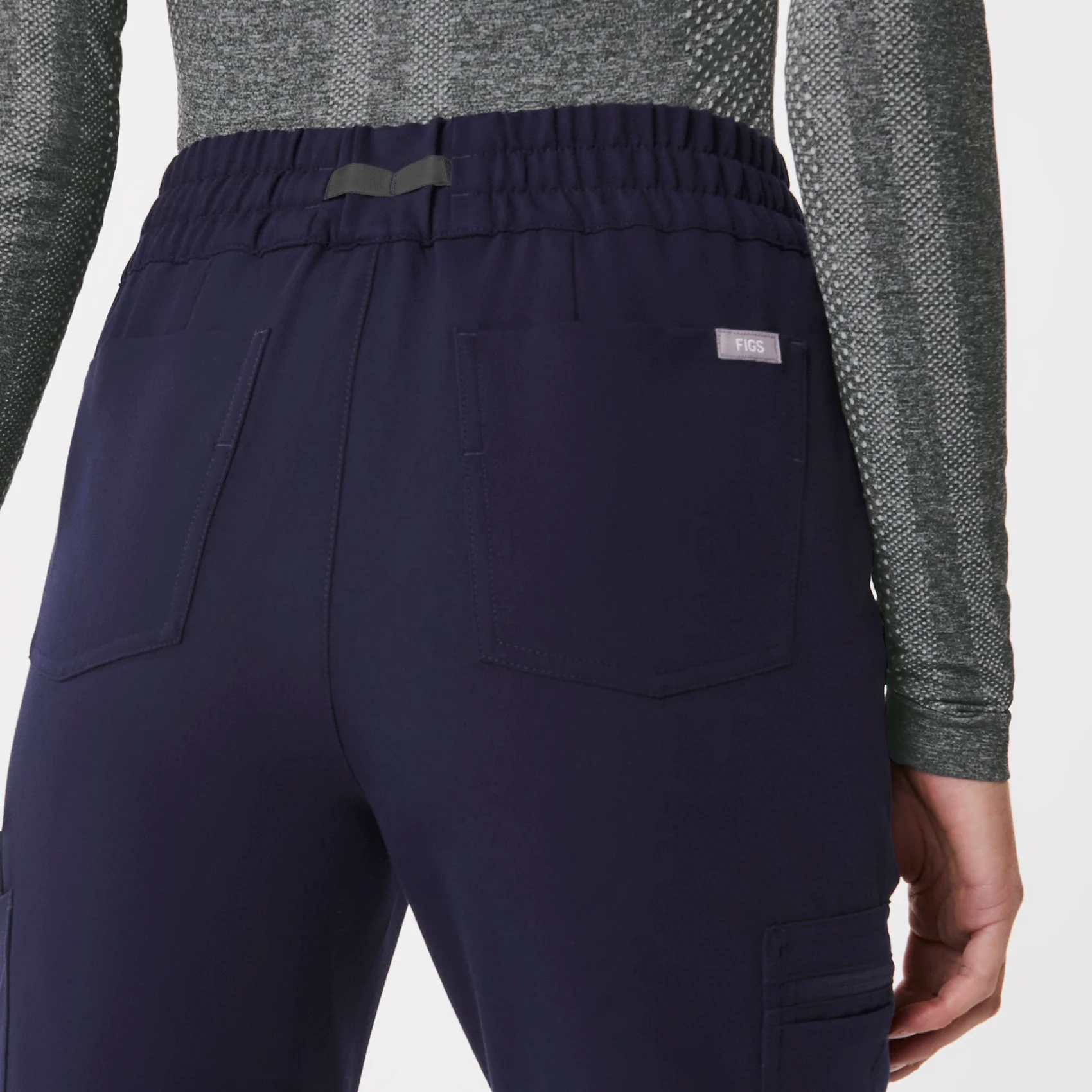 women's Navy Uman Relaxed - Tall Jogger Scrub Pants