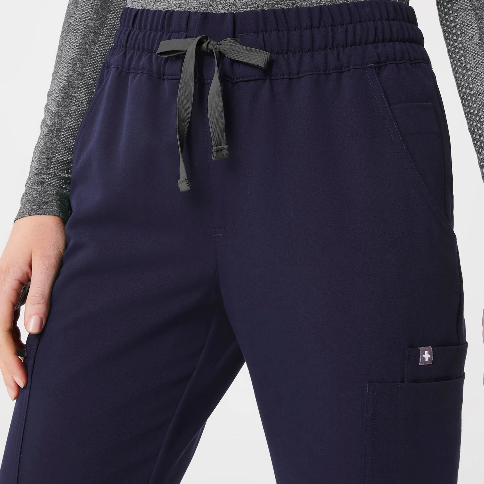 women's Navy Uman Relaxed - Tall Jogger Scrub Pants