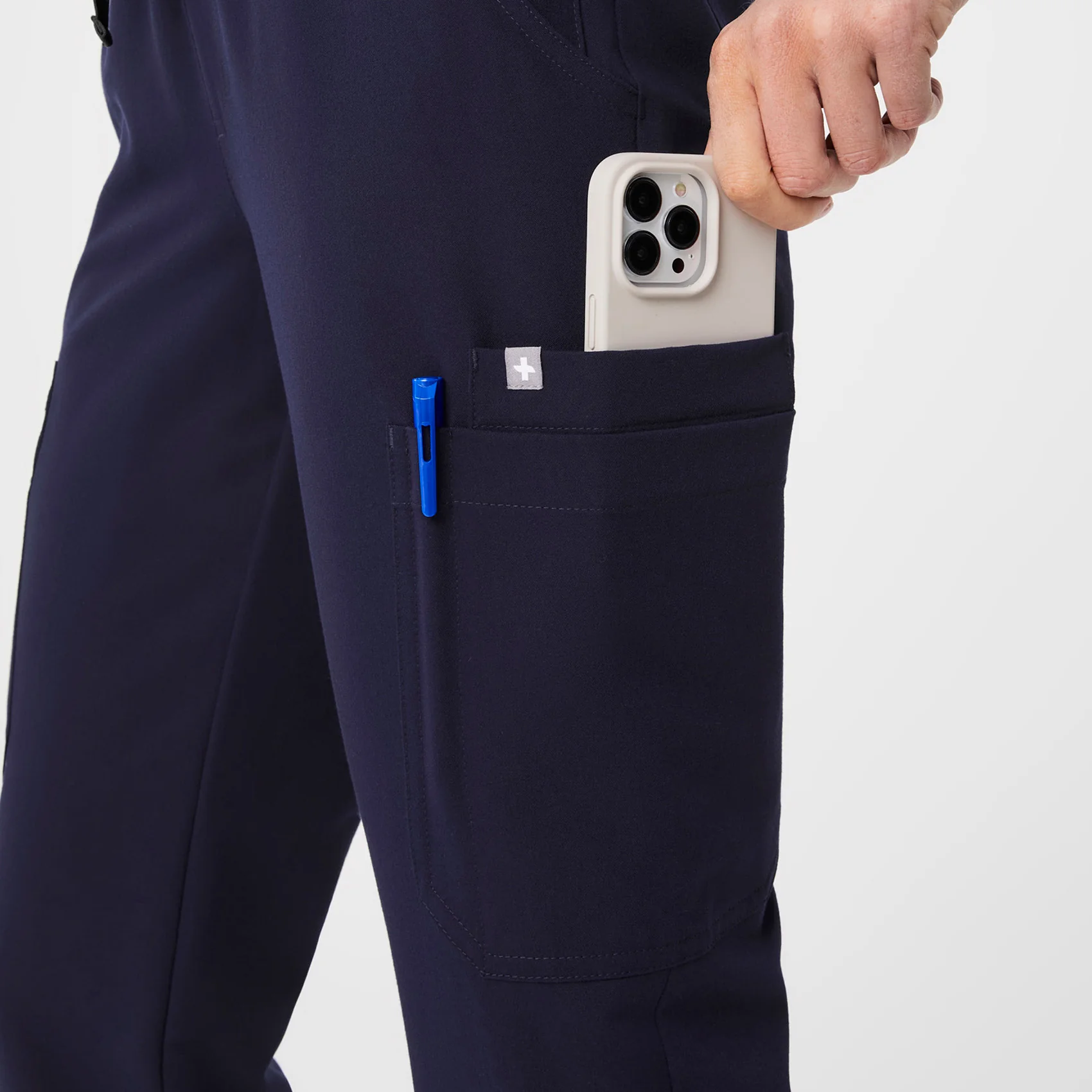 women's Navy Uman Relaxed - Tall Jogger Scrub Pants