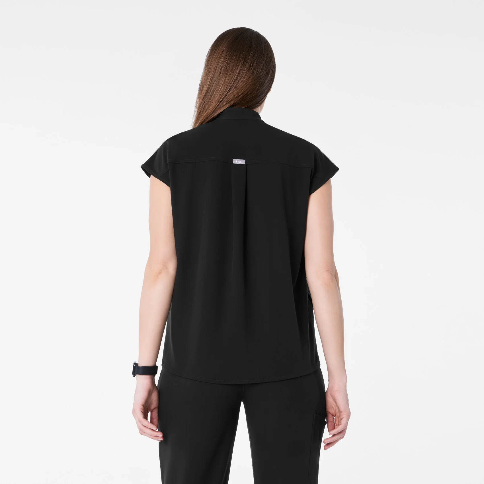 women's Black Rafaela Maternity  -  Scrub Top™