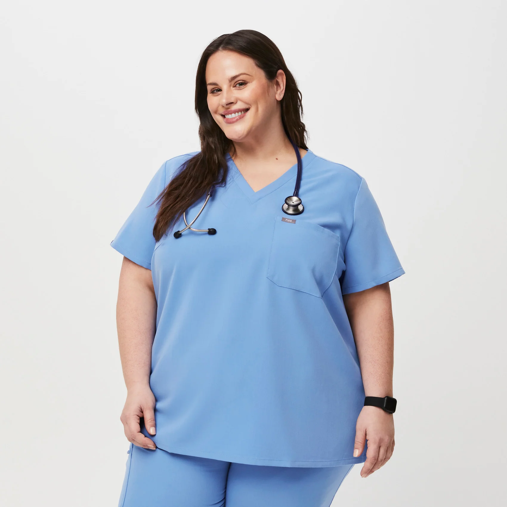 13555-women-s-ceil-blue-catarinatm-one-pocket-scrub-top-3xl-6xl-1.webp women's Ceil Blue Catarina™- One-Pocket Scrub Top (3XL - 6XL)