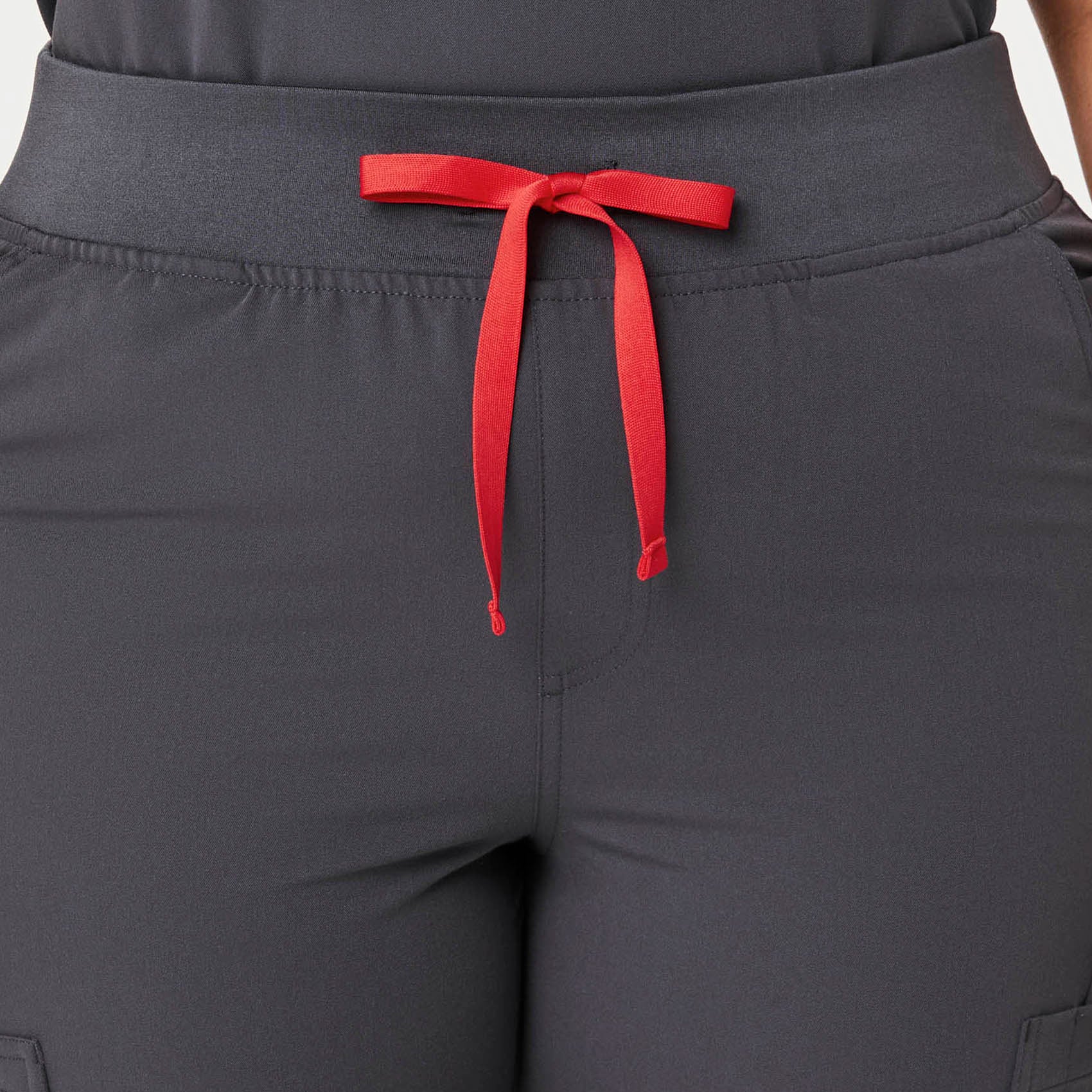 women's Charcoal High Waisted Yola™ - Skinny Scrub Pants (3XL - 6XL)