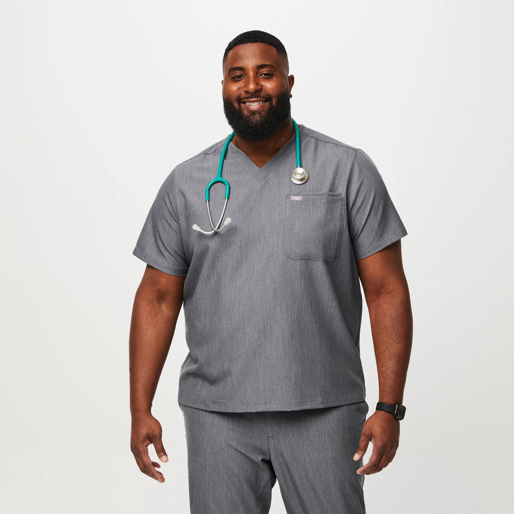13867-men-s-graphite-leontm-three-pocket-scrub-top-3xl-6xl-1.webp men's Graphite Leon™- Three-Pocket Scrub Top (3XL - 6XL)
