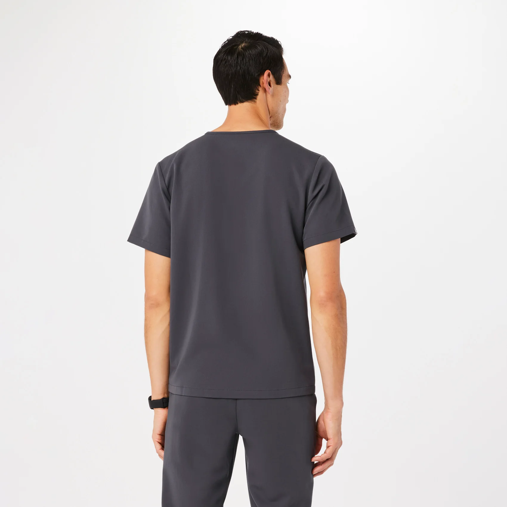Men's Charcoal Chisec™ - Three-Pocket Scrub Top (3XL - 6XL)