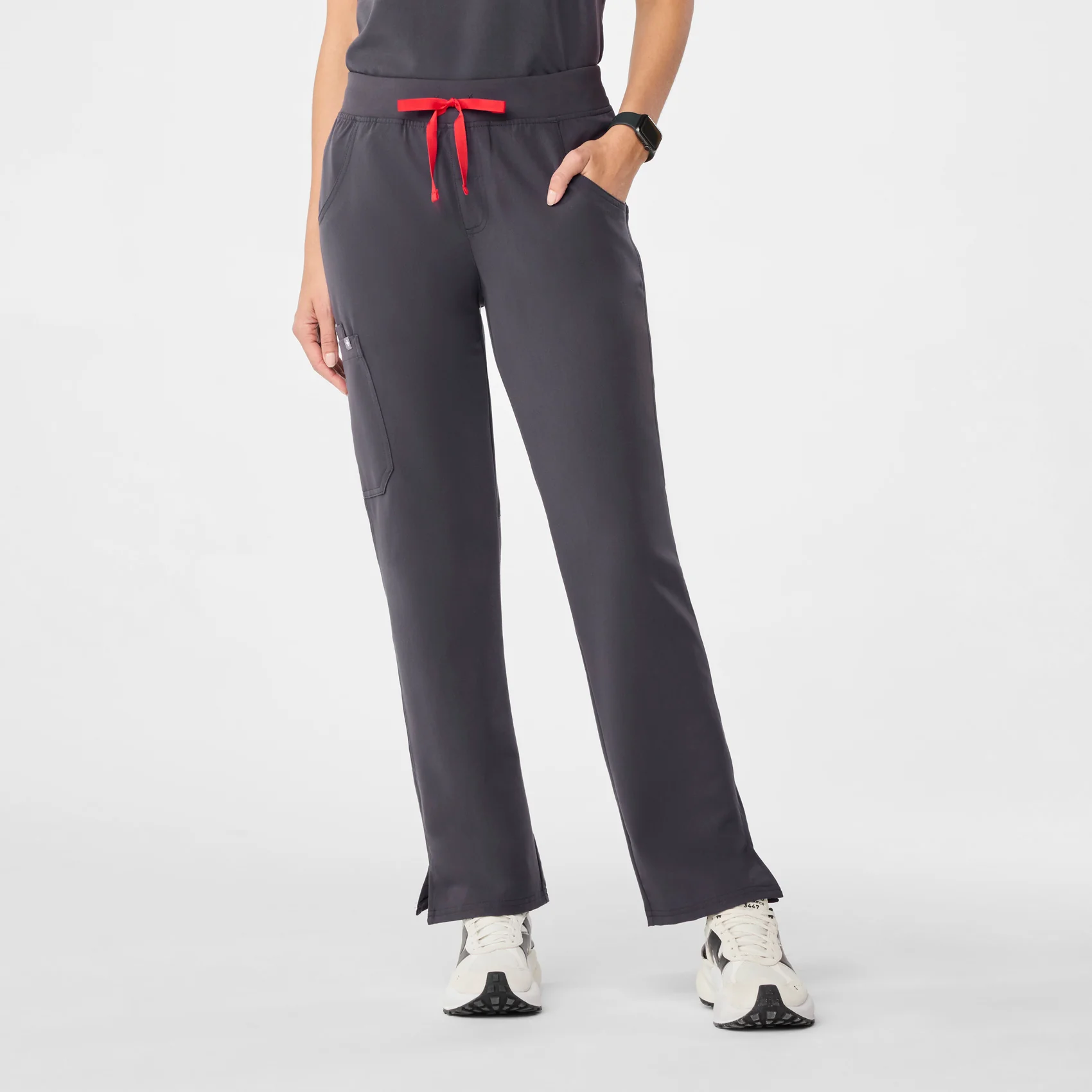 women's Charcoal Kade™ - Petite Cargo Scrub Pants (3XL - 6XL)