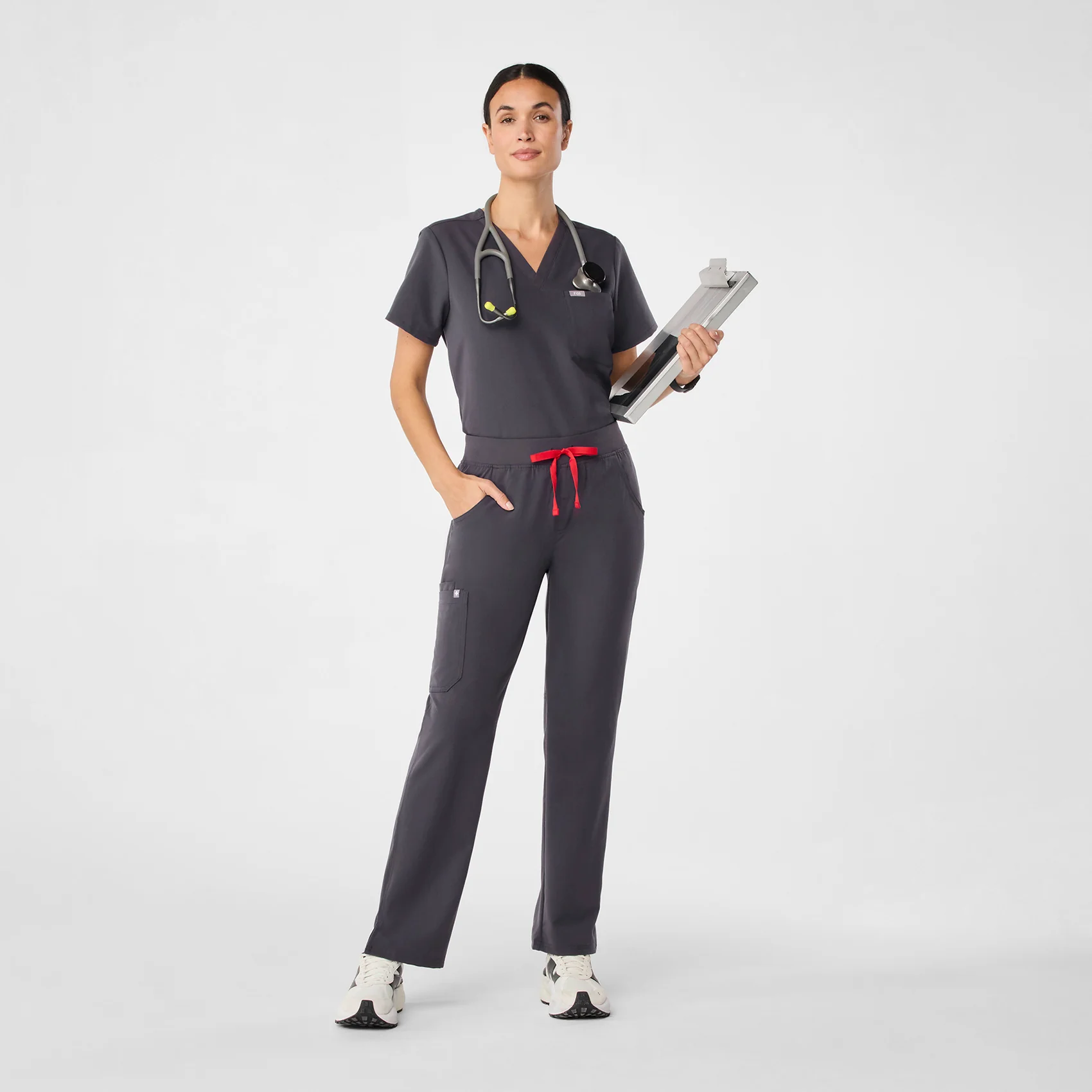 women's Charcoal Kade™ - Tall Cargo Scrub Pants (3XL - 6XL)