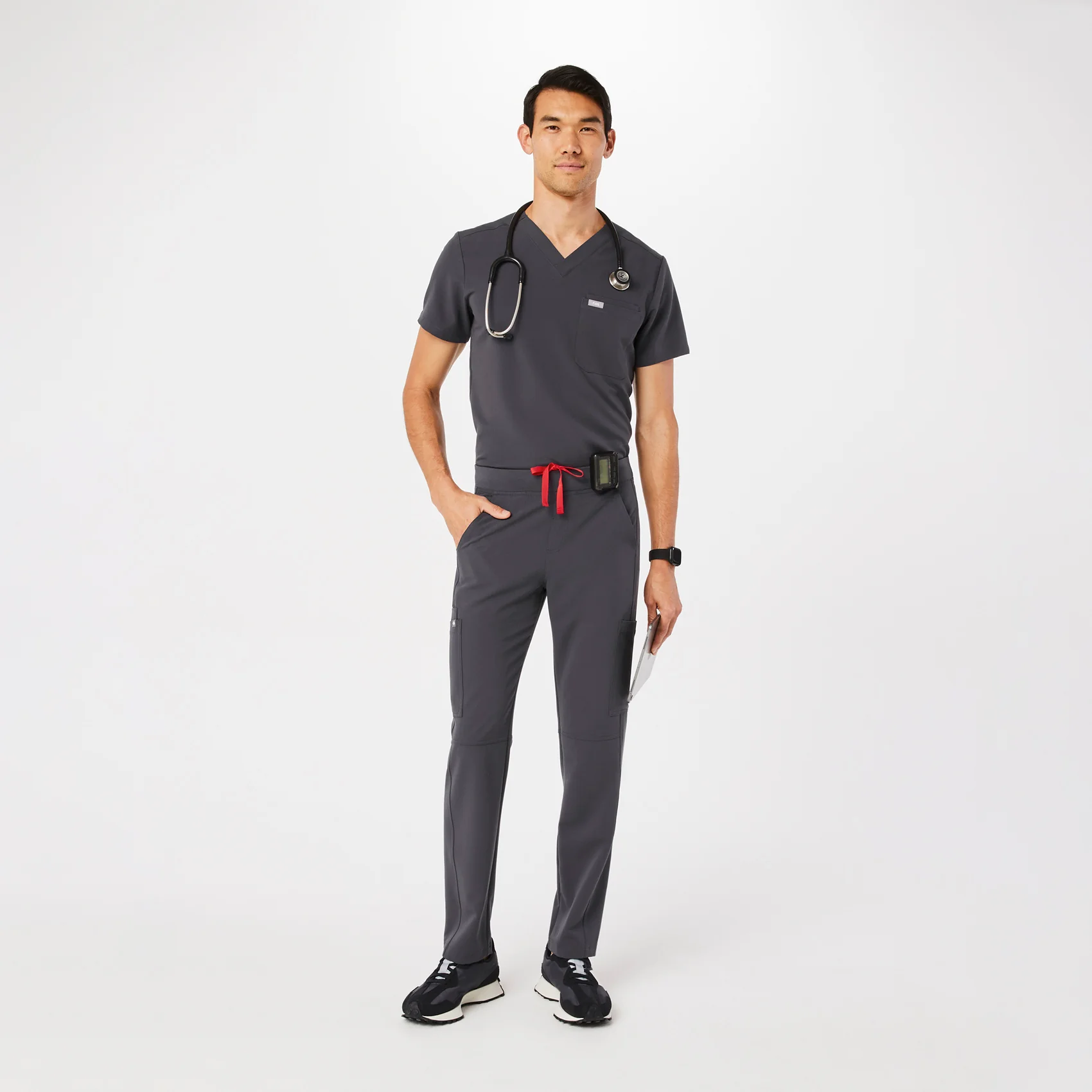 14773-men-s-charcoal-aximtm-cargo-scrub-pants-3xl-6xl-2.webp men's Charcoal Axim™ - Cargo Scrub Pants (3XL - 6XL)