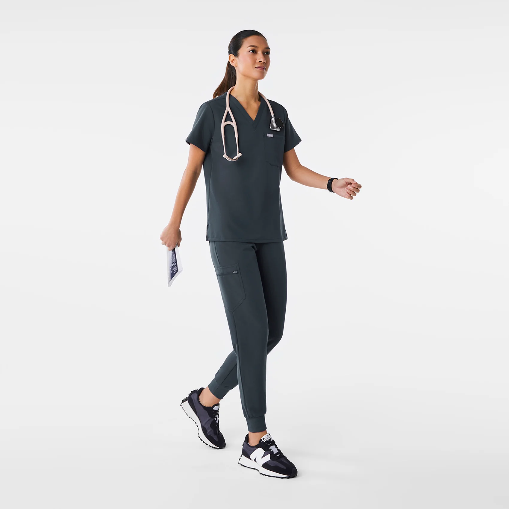women's Dark Harbor Catarina Petite  - One-Pocket Scrub Top™