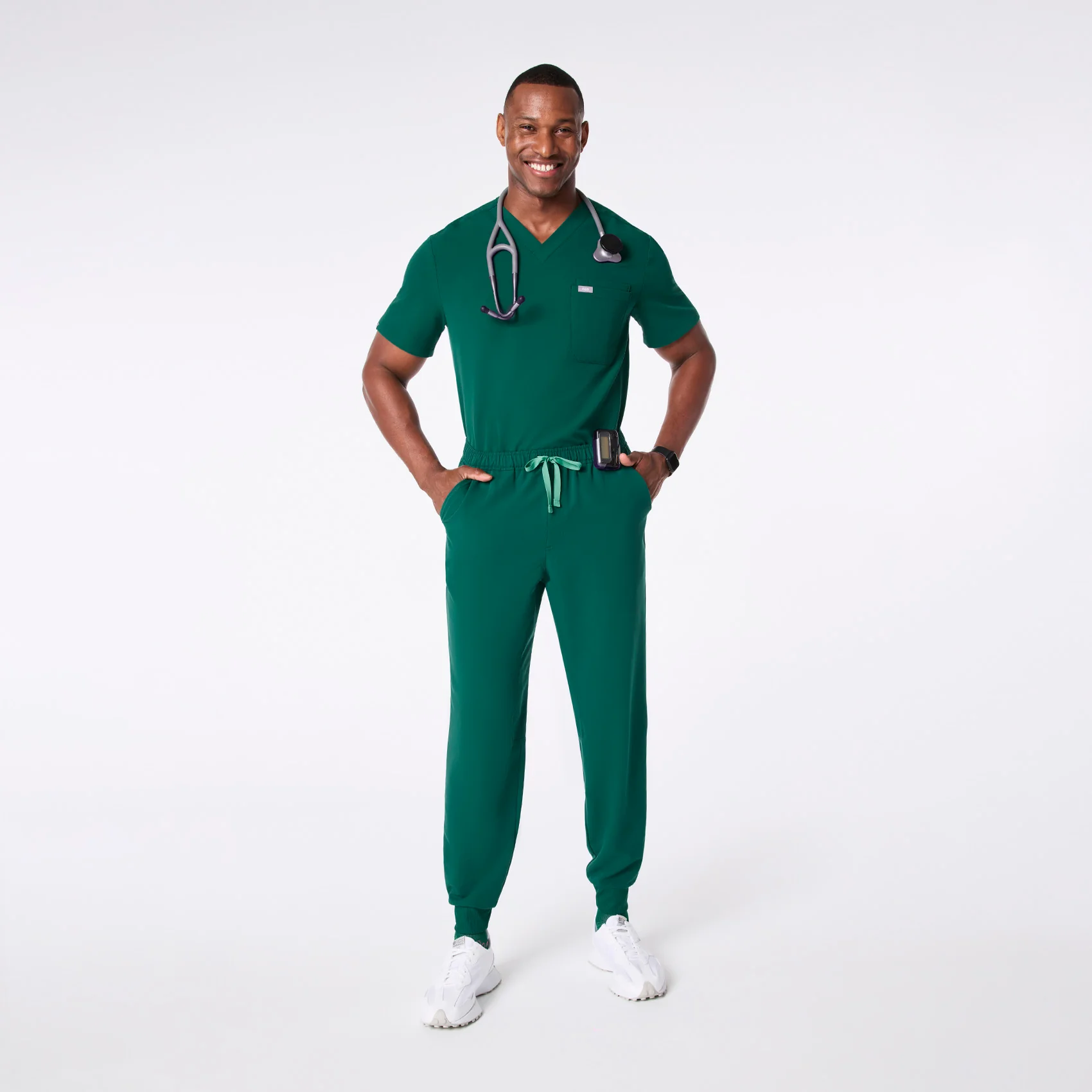 men's Hunter Green Tansen - Short Jogger Scrub Pant™