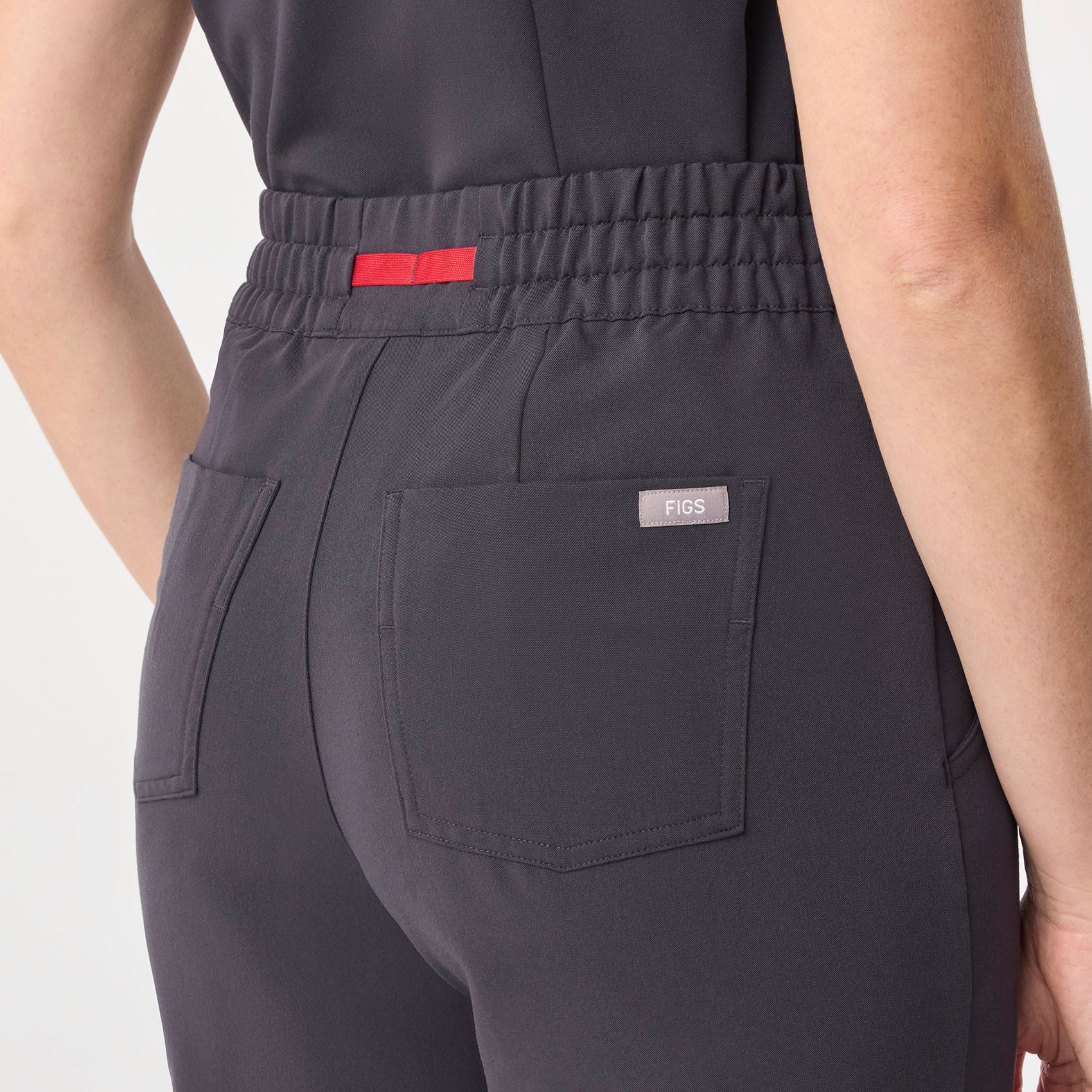 15679-women-s-charcoal-high-waisted-dowa-petite-scrub-pant-5.jpg women's Charcoal High Waisted Dowa - Petite Scrub Pant