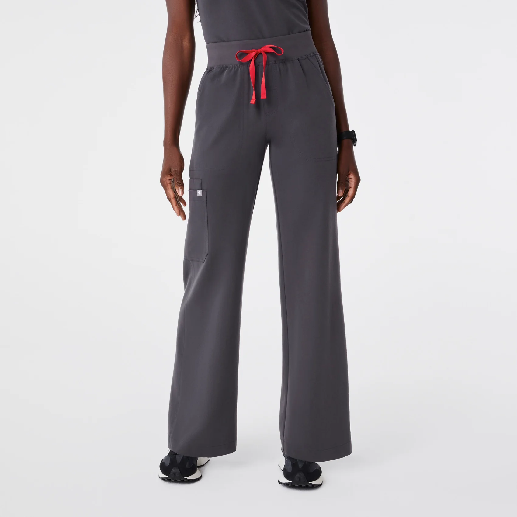 15727-women-s-charcoal-high-waisted-isabel-wide-leg-petite-scrub-pant-1.webp women's Charcoal High Waisted Isabel Wide Leg - Petite Scrub Pant
