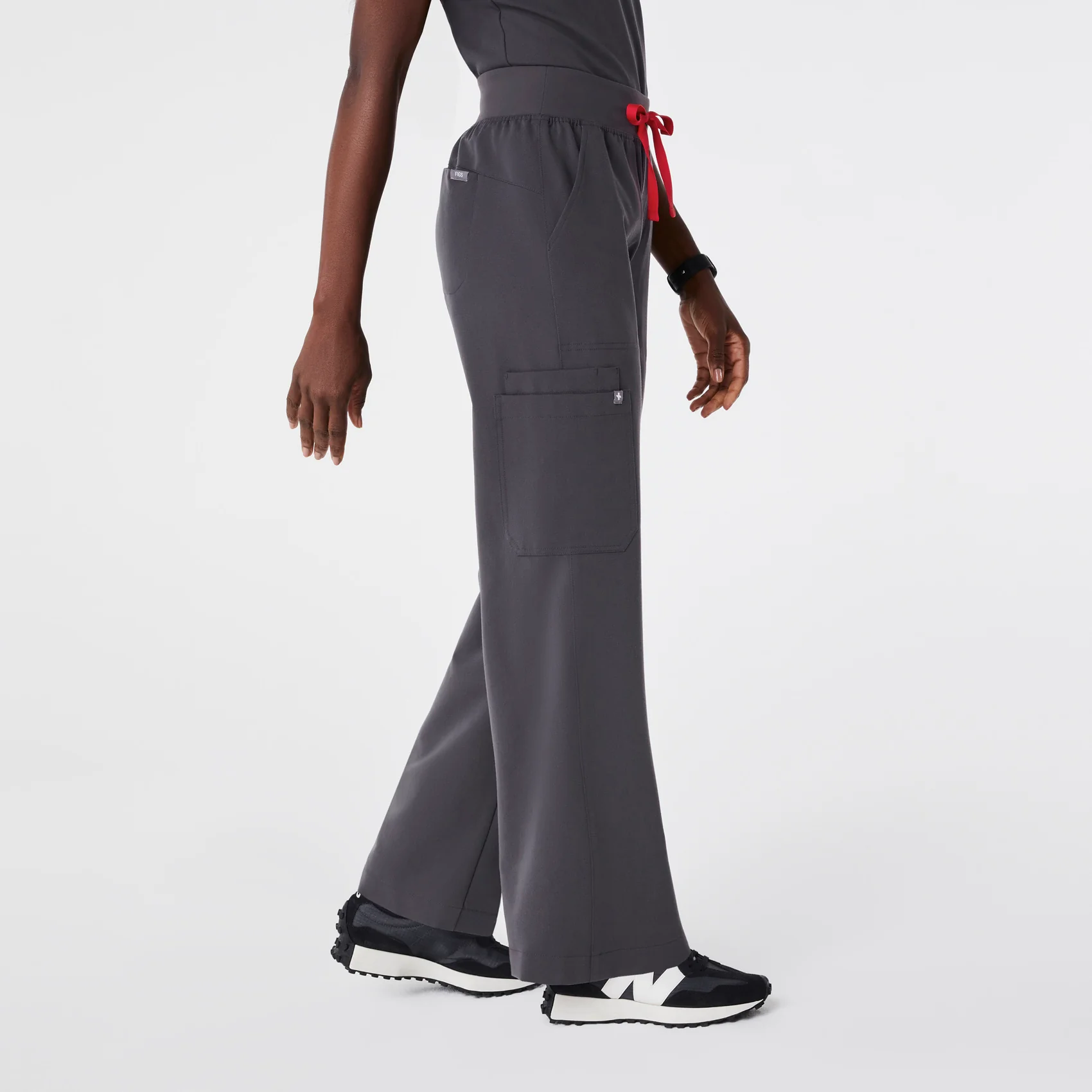 15727-women-s-charcoal-high-waisted-isabel-wide-leg-petite-scrub-pant-3.webp women's Charcoal High Waisted Isabel Wide Leg - Petite Scrub Pant