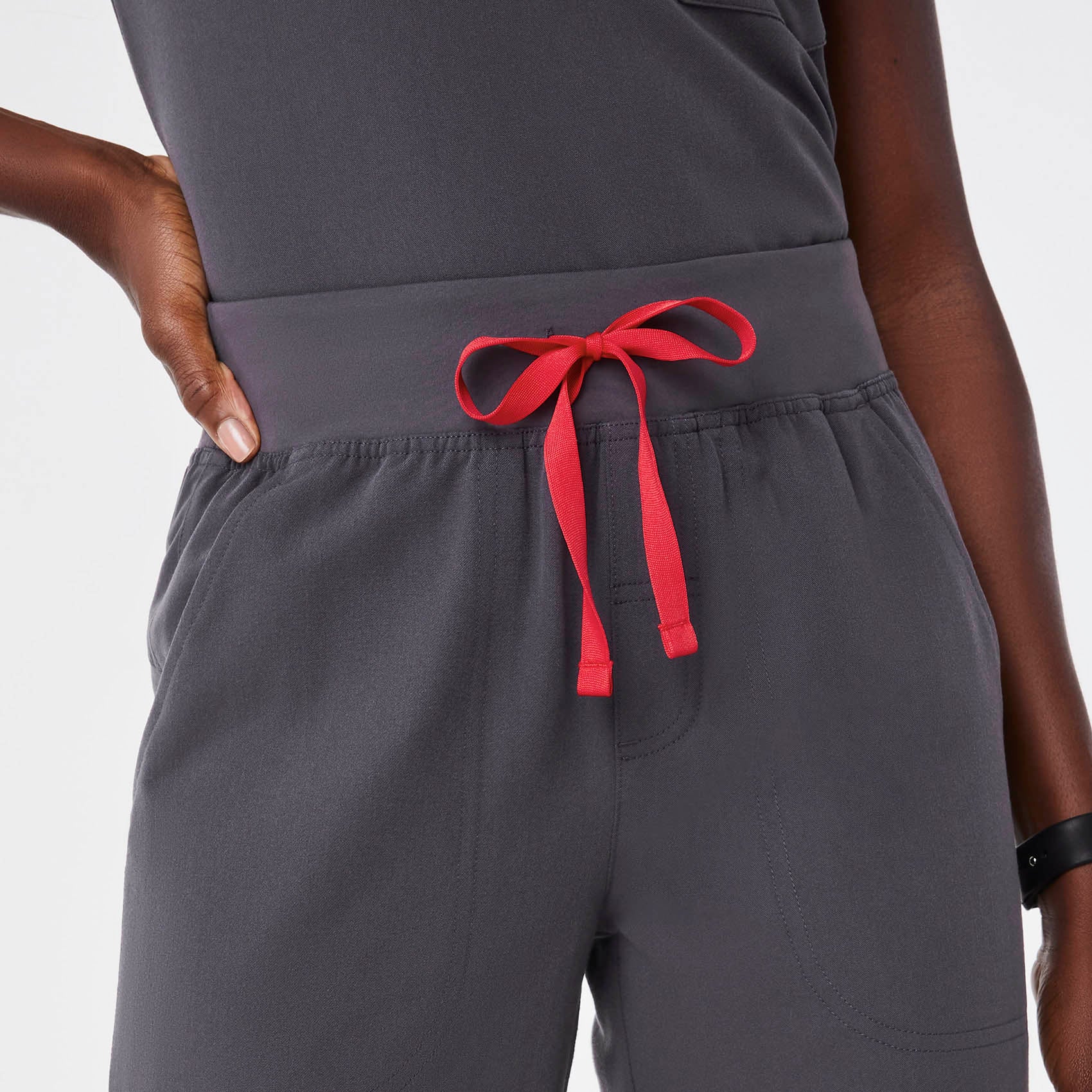 15727-women-s-charcoal-high-waisted-isabel-wide-leg-petite-scrub-pant-5.jpg women's Charcoal High Waisted Isabel Wide Leg - Petite Scrub Pant