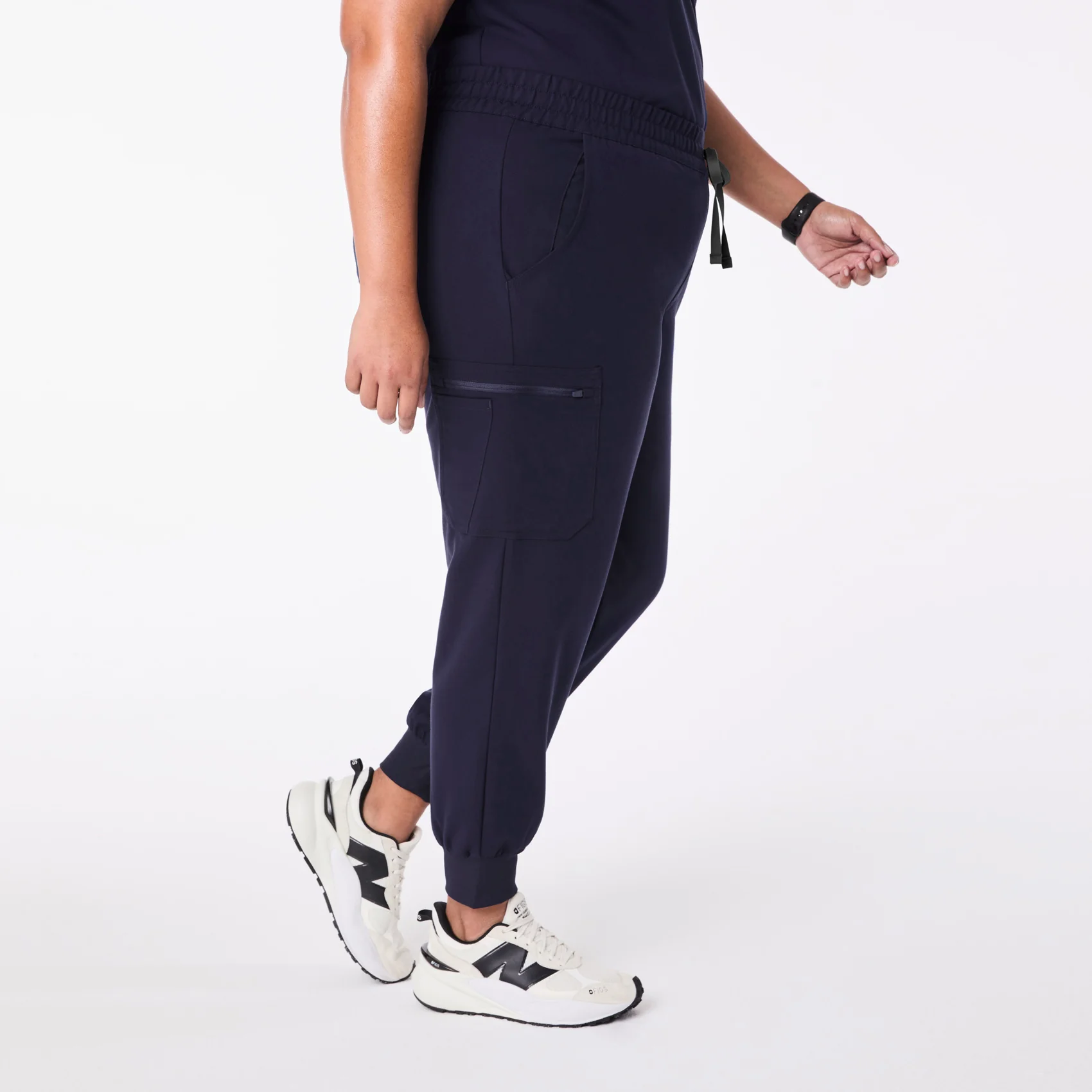 women's Navy Uman Relaxed - Petite Jogger Scrub Pant (3XL-6XL)