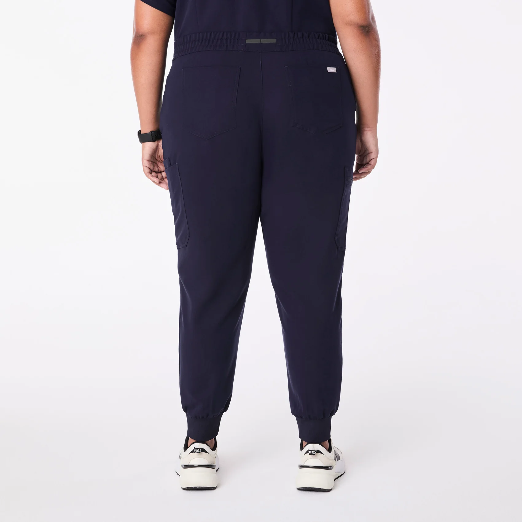 women's Navy Uman Relaxed - Petite Jogger Scrub Pant (3XL-6XL)