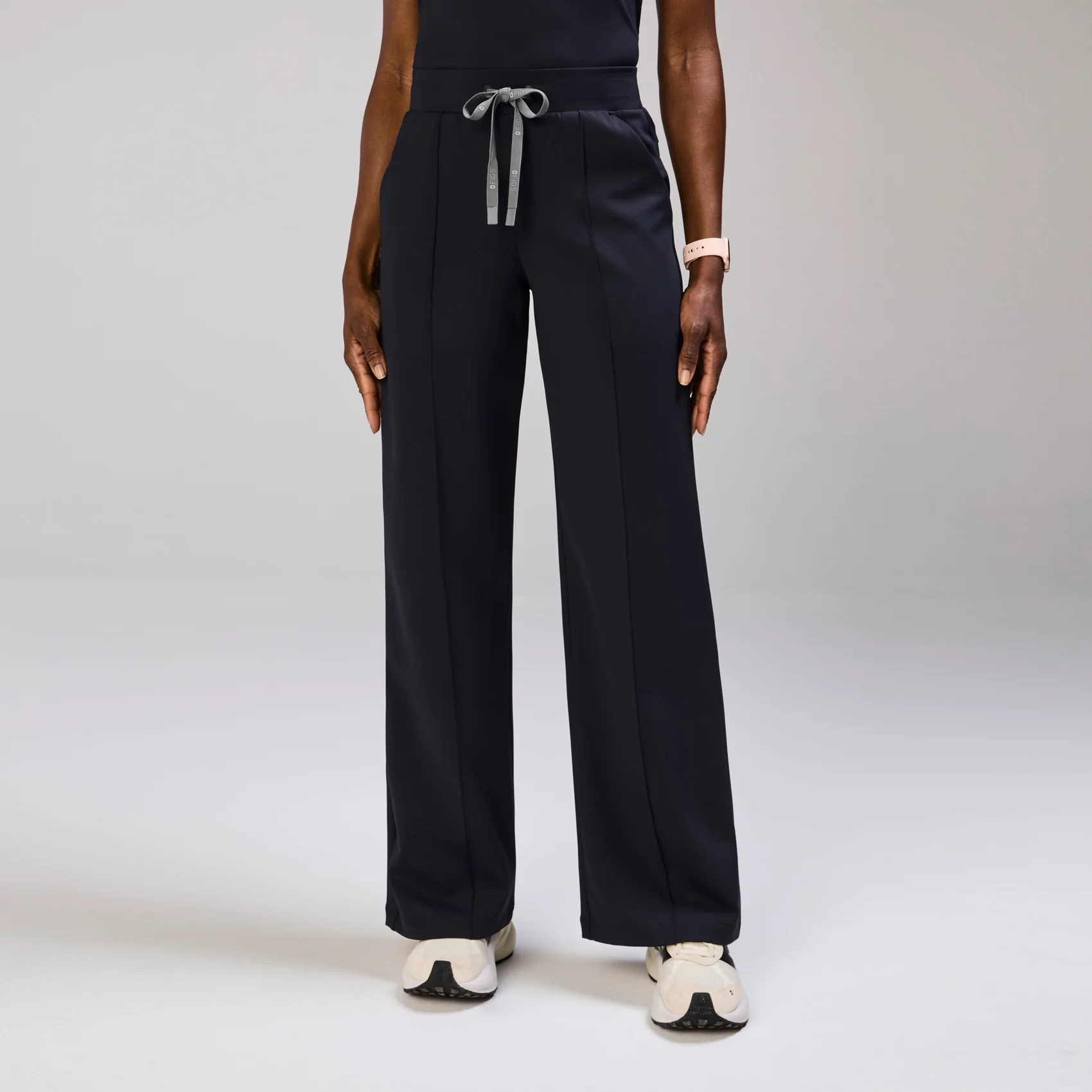 women's Navy High Waisted Salina FORMx Wide Leg - Petite Scrub Pant™