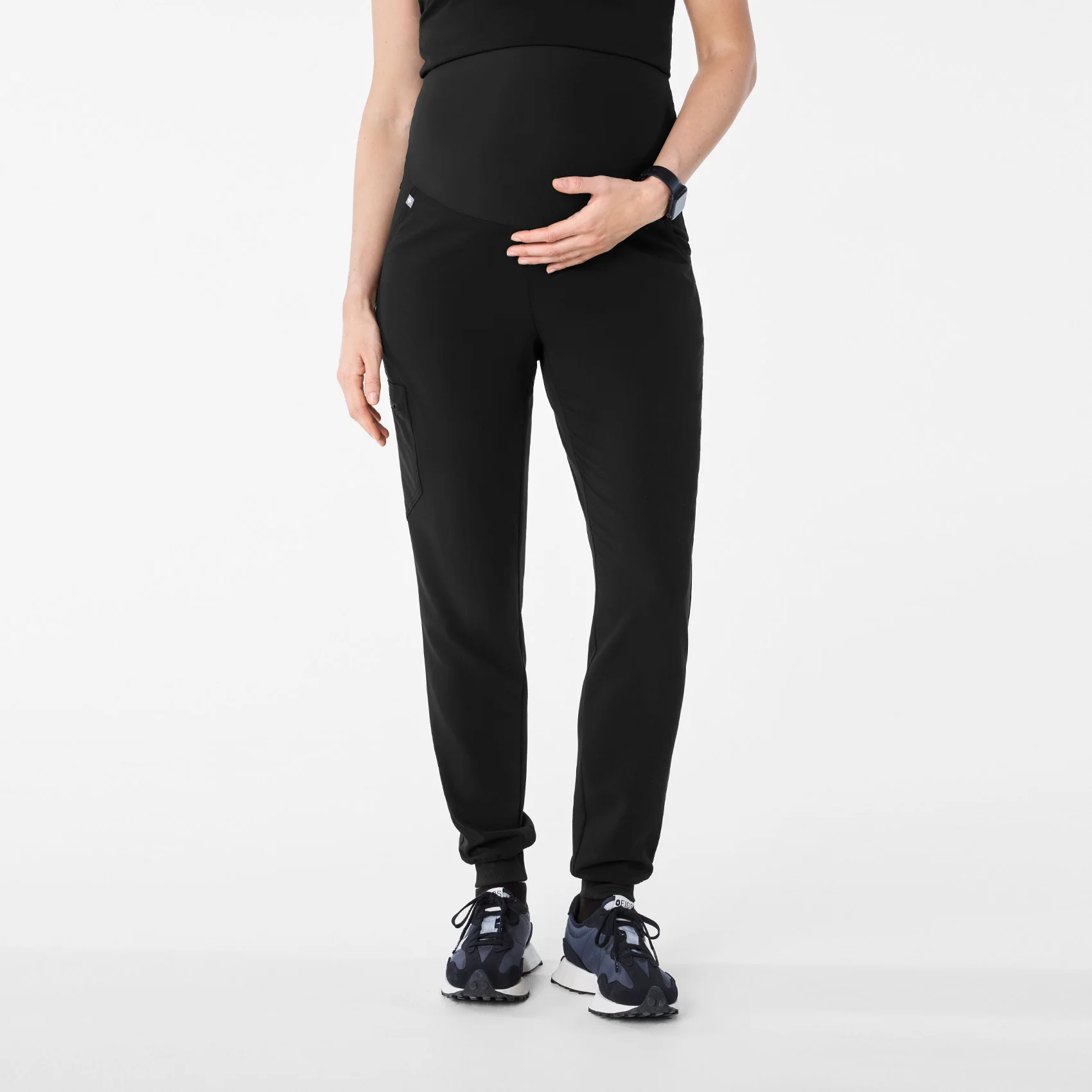 women's Black Zamora - Maternity Jogger Scrub Pant™