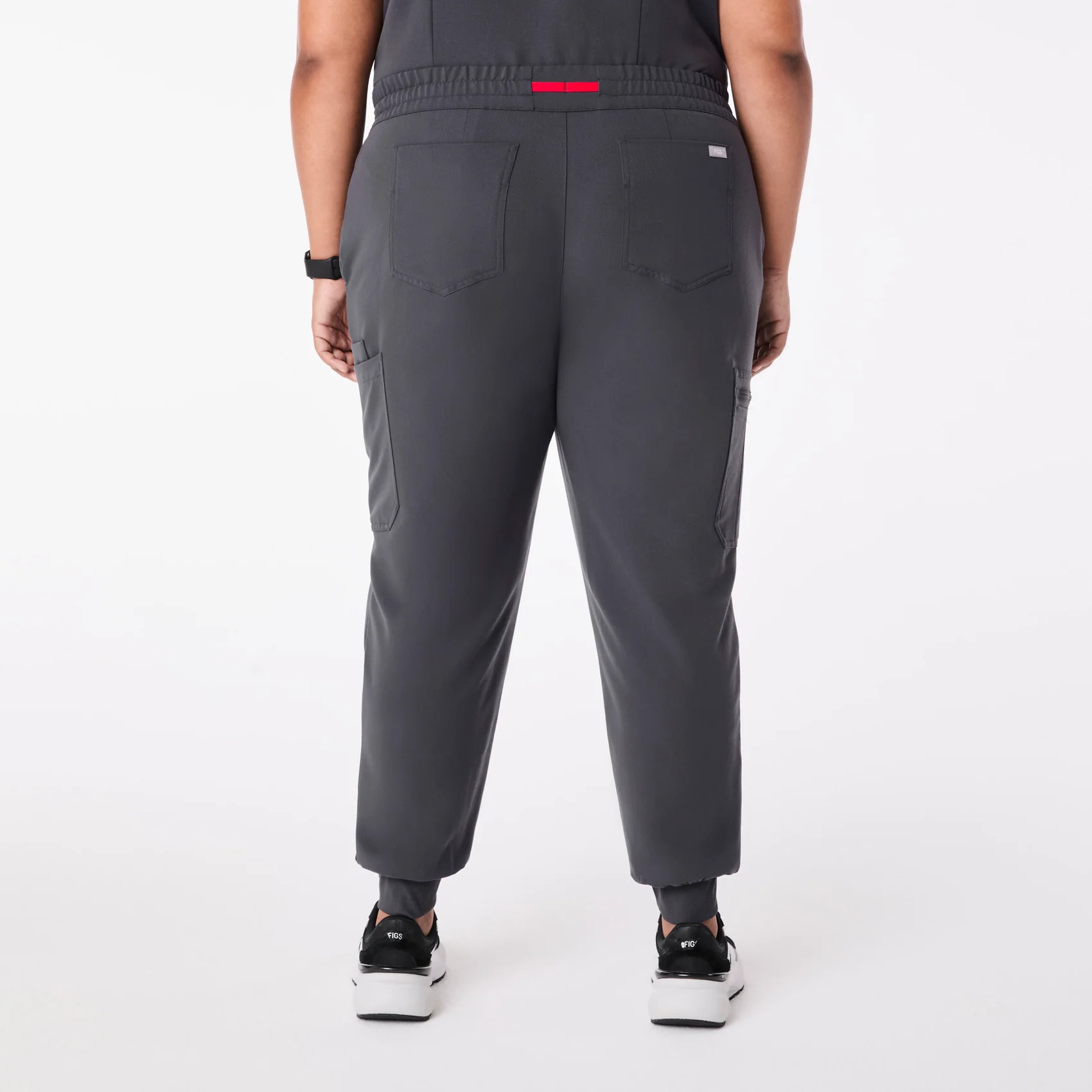 women's Charcoal Uman Relaxed - Jogger Scrub Pant (3XL-6XL)